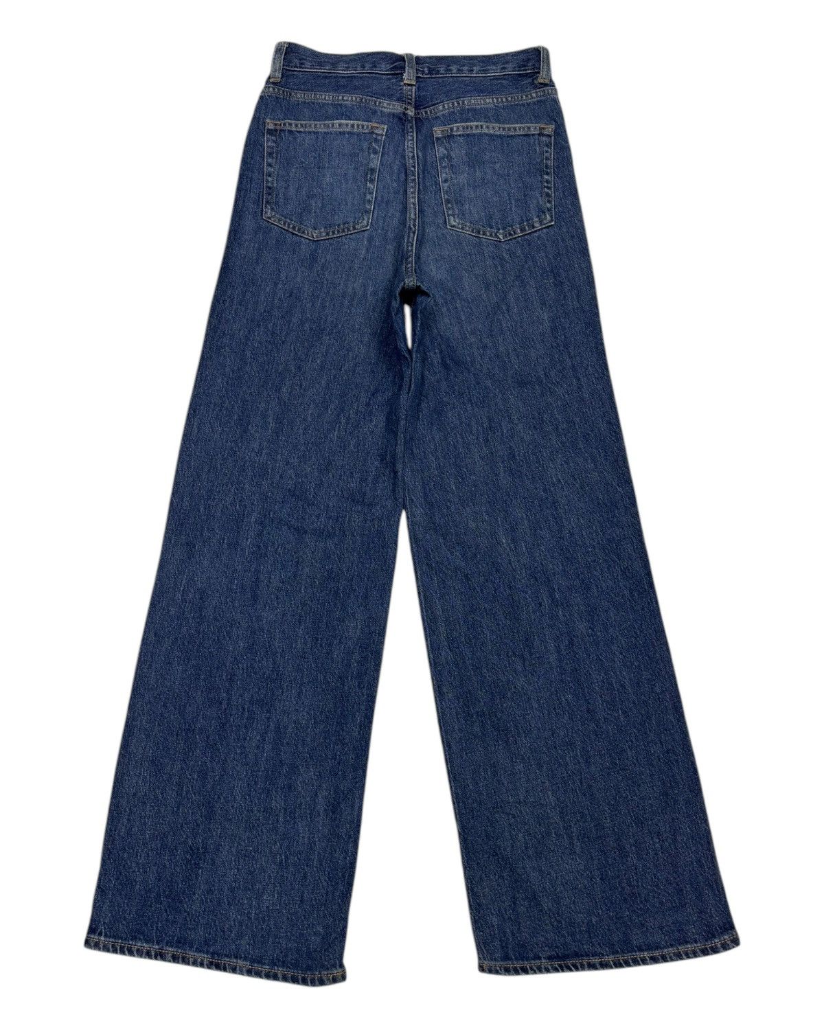 GU × Jun Takahashi 🔥GU DISTRESSED WIDE LEG BAGGY JEANS Size US 27 - 2 Thumbnail