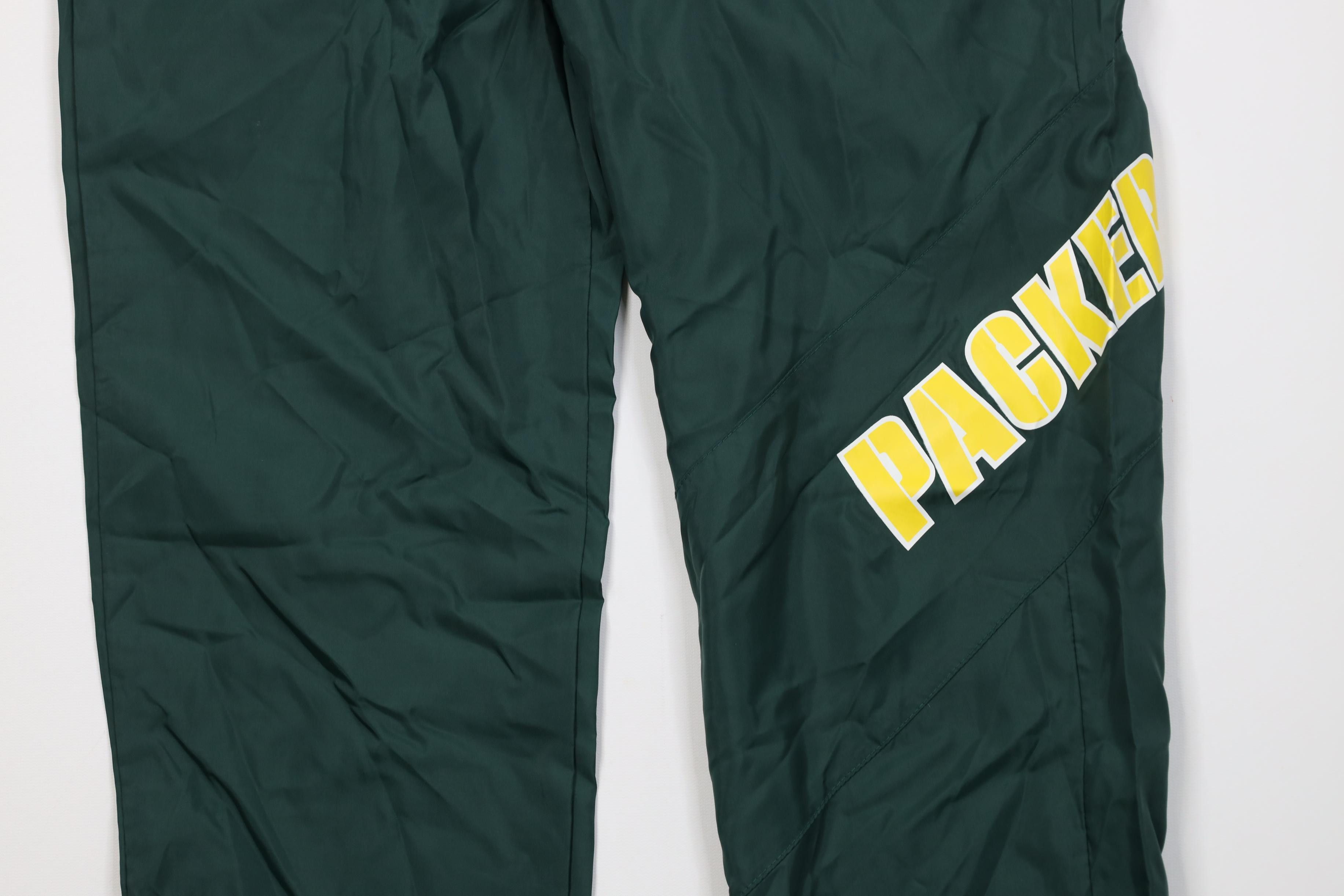 Vintage Vintage 90s NFL Green Bay Packers Football Windbreaker Pants Size US 34 / EU 50 - 3 Thumbnail