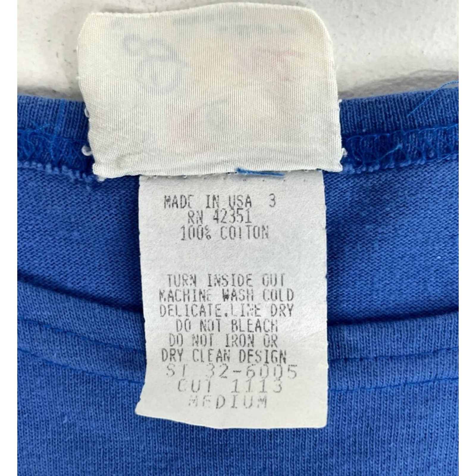 4SDESIGNS VINTAGE Ken Done for B.J. Designs T-Shirt Women’s 80s Short Sleeve Size M Blue 100% Cotton United States Mens Womens Girls Boys Size M / US 6-8 / IT 42-44 - 5 Thumbnail