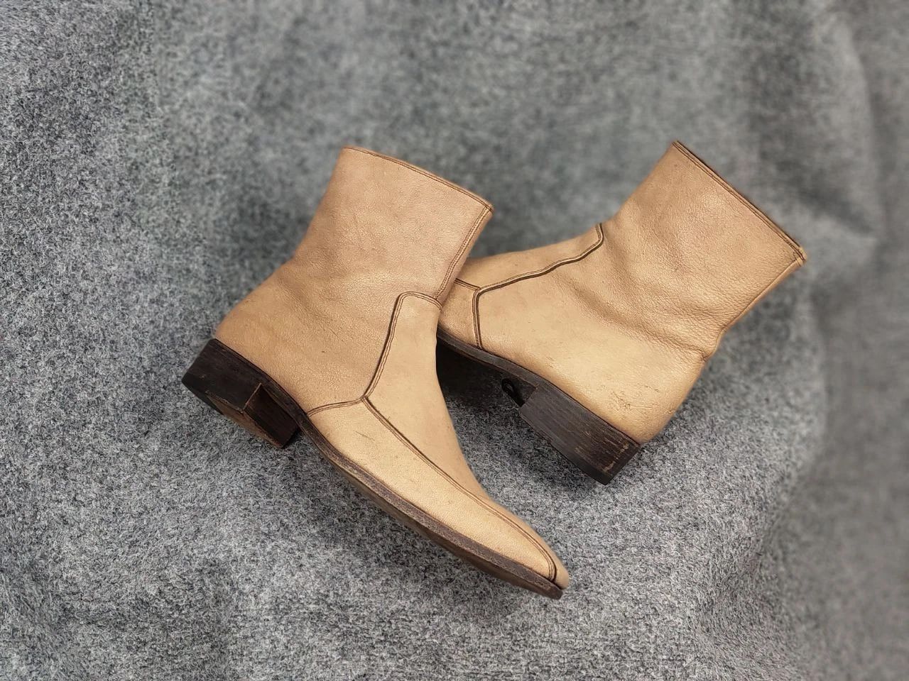 Yves Saint Laurent Vintage Yves Saint Laurent rive gauche Leather zip Boots Size US 9 / EU 42 - 6 Thumbnail