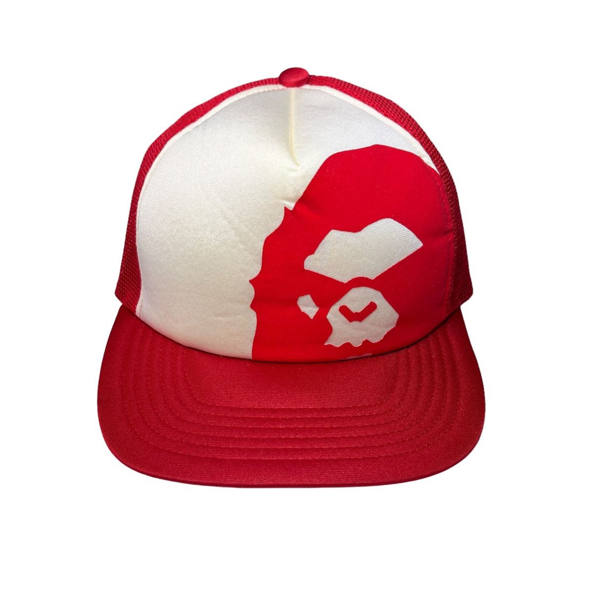Bape Bape Angry Ape Head Trucker Cap Hat Size ONE SIZE - 1 Thumbnail