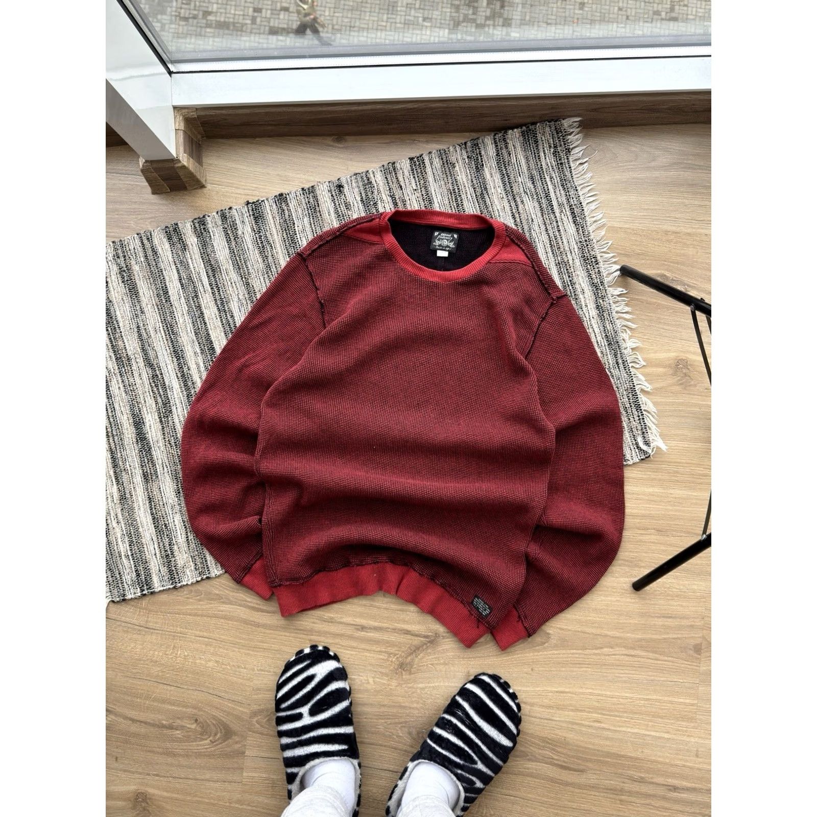 Diesel VINTAGE Diesel Sweater M Red 90s Y2K Retro Streetwear Pullover Mens Size US M / EU 48-50 / 2 - 2 Thumbnail