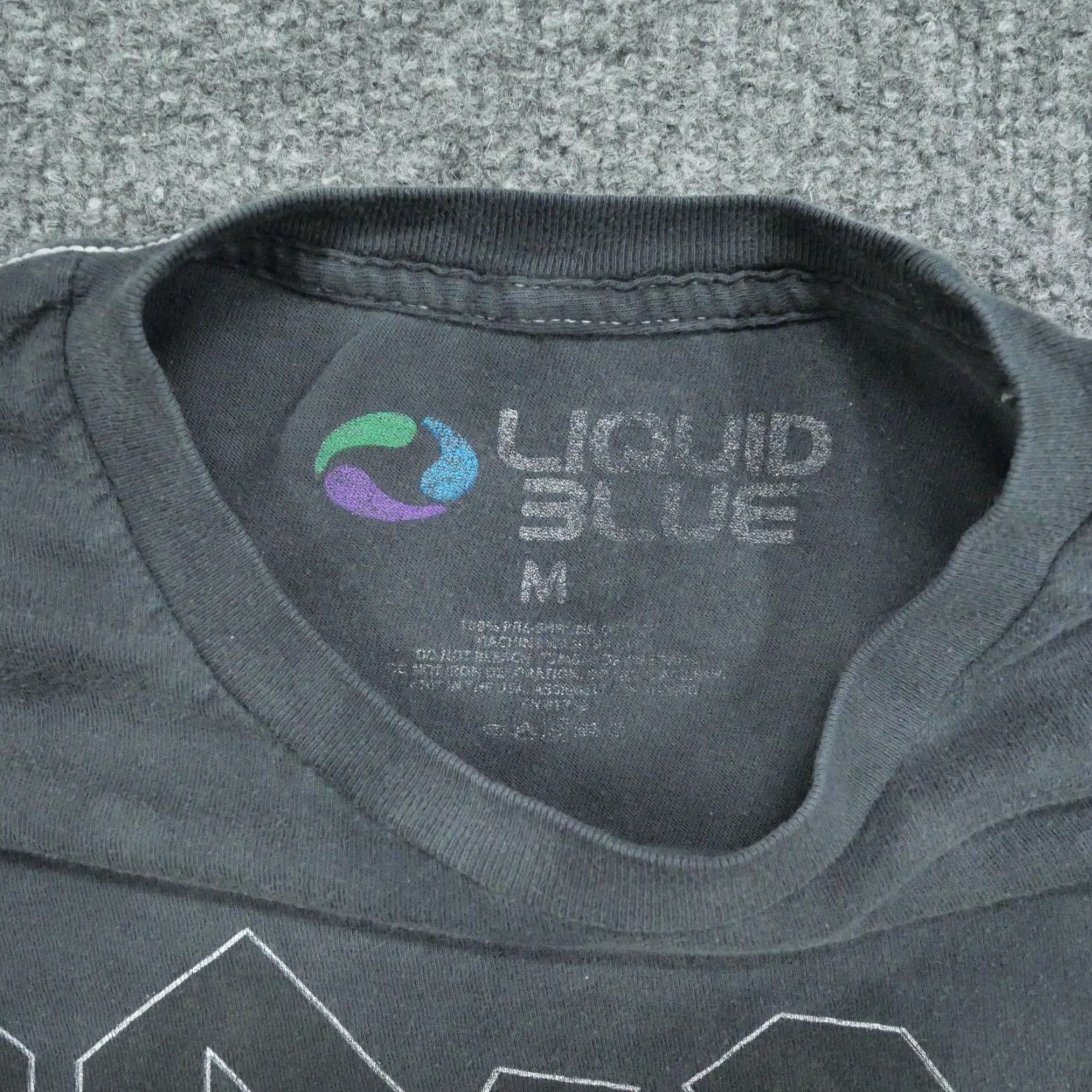 Liquid Blue Liquid Blue AC DC T Shirt Mens M Grey Back In Black Fade Tie Dye Liquid Blue Logo Short Sleeve Crew Neck 80s 90s Mens (adjusted for brand/decade) Size US M / EU 48-50 / 2 - 6 Thumbnail