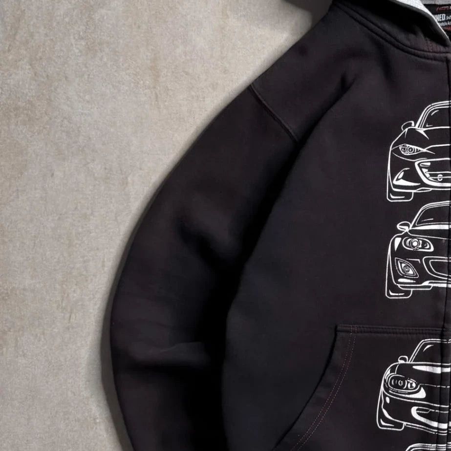 The Unbranded Brand Vintage Mazda MX-5 Miata Zip-Up Hoodie - L Size US L / EU 52-54 / 3 - 4 Thumbnail