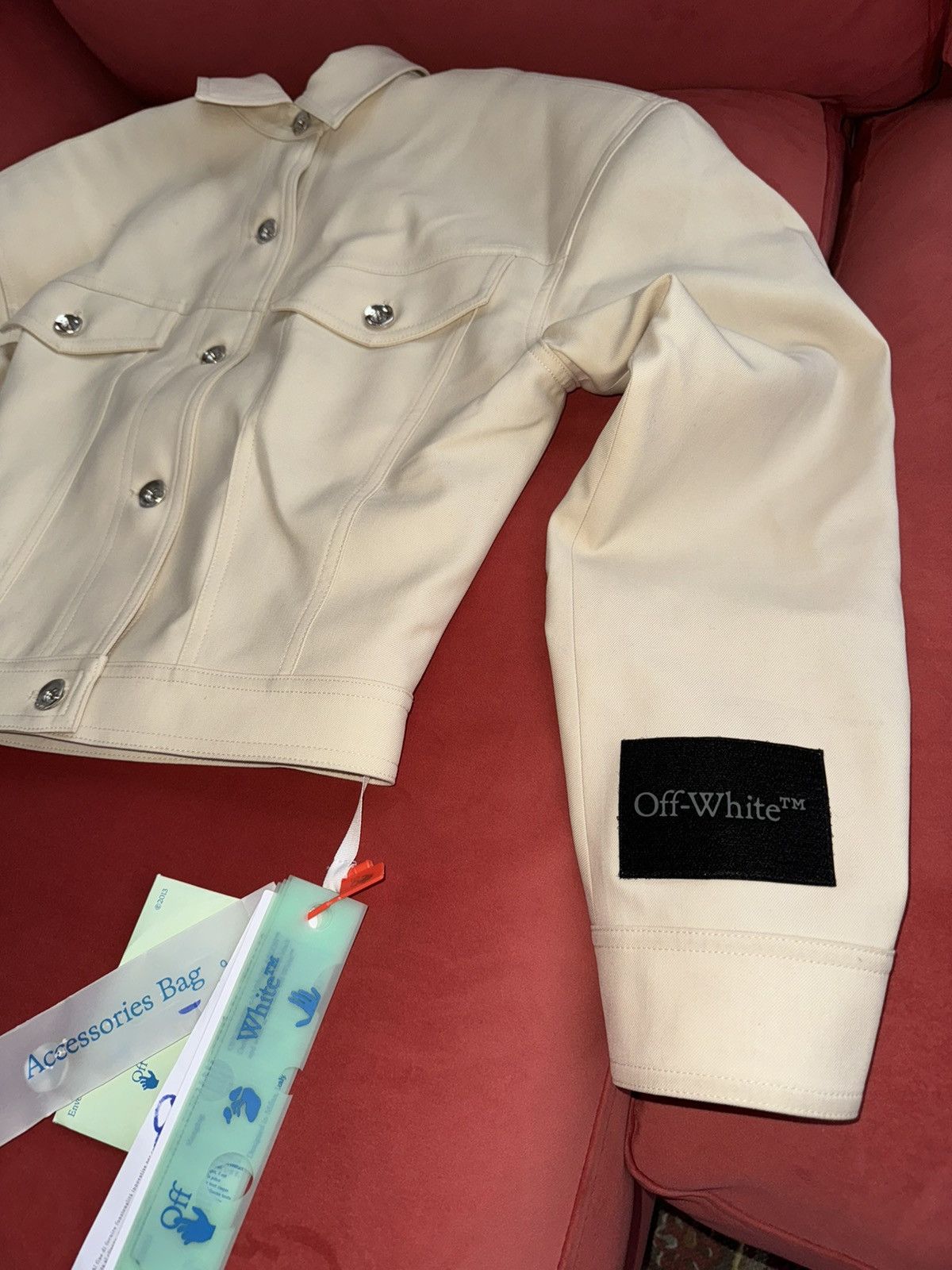 Off-White New Off-White virgin wool jacket, size M, 42 It Size M / US 6-8 / IT 42-44 - 2 Thumbnail