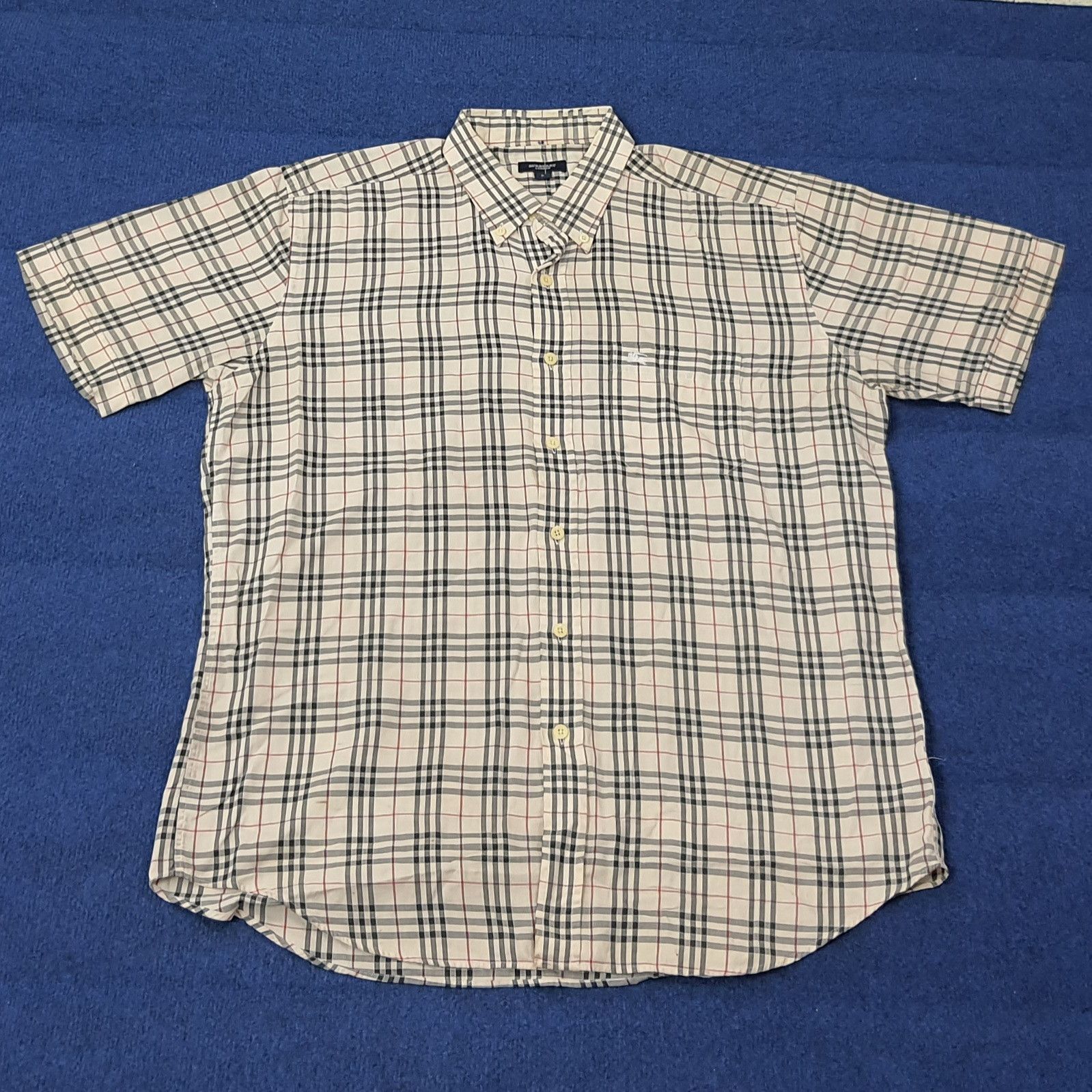 Burberry Vintage Burberry London Nova Check Button Up Shirt C267N8 Size US L / EU 52-54 / 3 - 1 Thumbnail