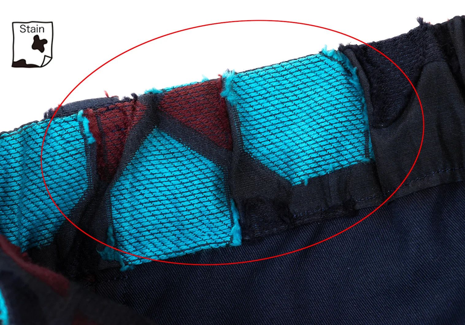 Issey Miyake A-POC INSIDE Jacquard Pants in Navy and Light Blue Size US 34 / EU 50 - 8 Thumbnail