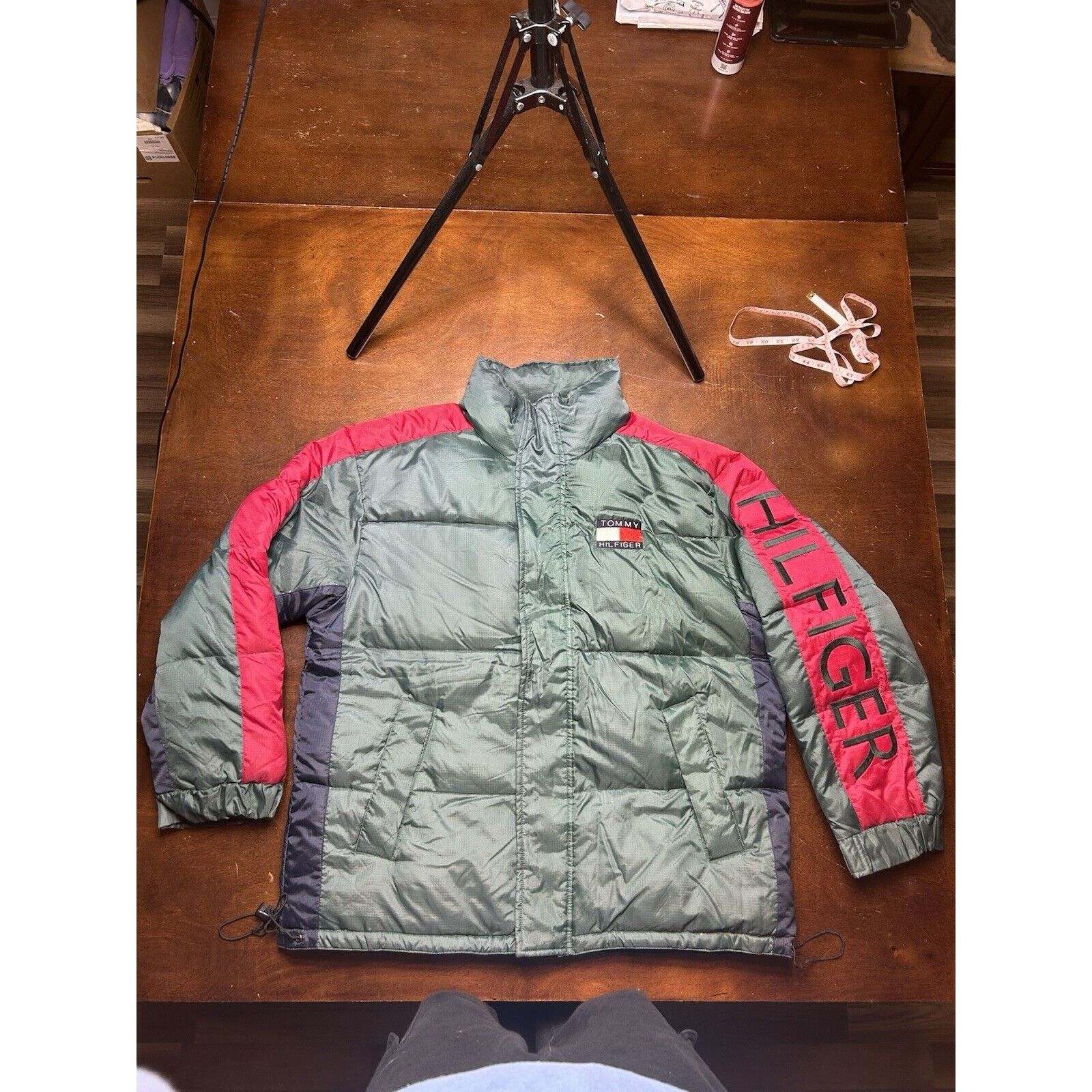 Tommy Hilfiger VTG Duck Down Feather Tommy Hilfiger Jacket Gucci Colorway Size US L / EU 52-54 / 3 - 12 Thumbnail