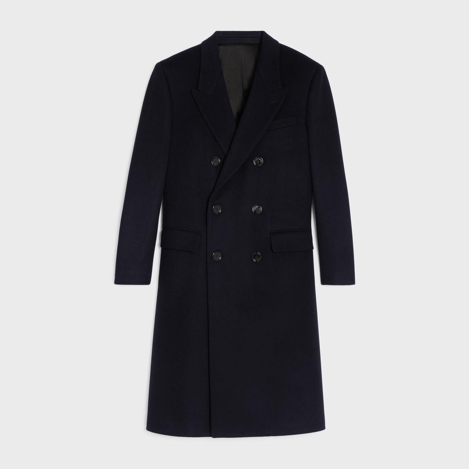 Celine o1bcso1str0824 Boxy Coat in Navy Blue Size US S / EU 44-46 / 1 - 1 Thumbnail