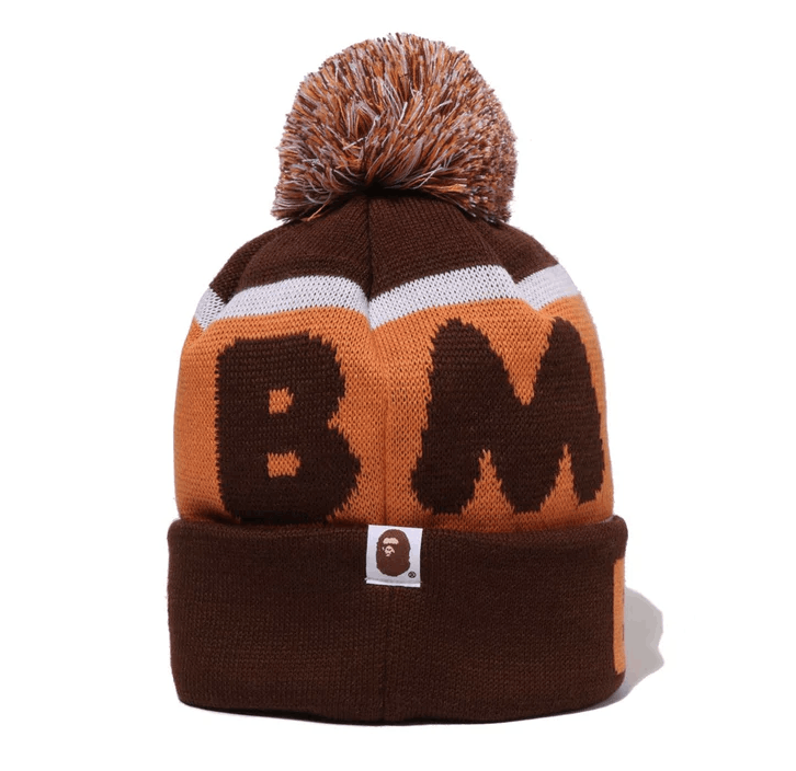 Bape Bape BABY MILO POM POM KNIT CAP Beanie Kids Size ONE SIZE - 2 Thumbnail