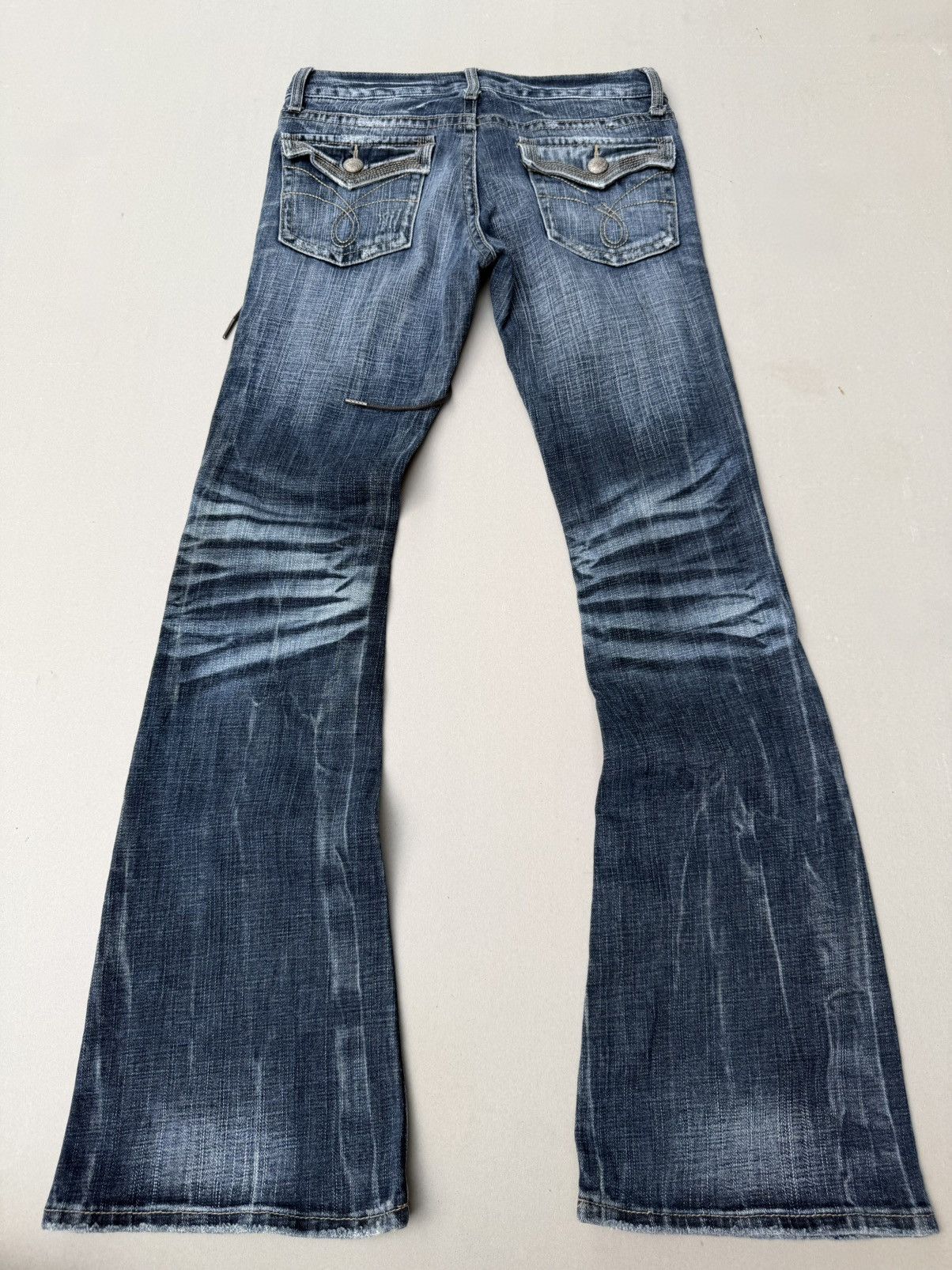Japanese Brand ORIRIN Lace up flare jeans Size US 26 / EU 42 - 5 Thumbnail