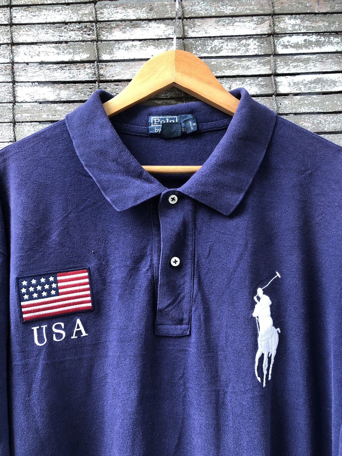 Polo Ralph Lauren 🔥Vintage🔥Polo Ralph Lauren United State ‘3’ Shirts Size US XXL / EU 58 / 5 - 9 Thumbnail