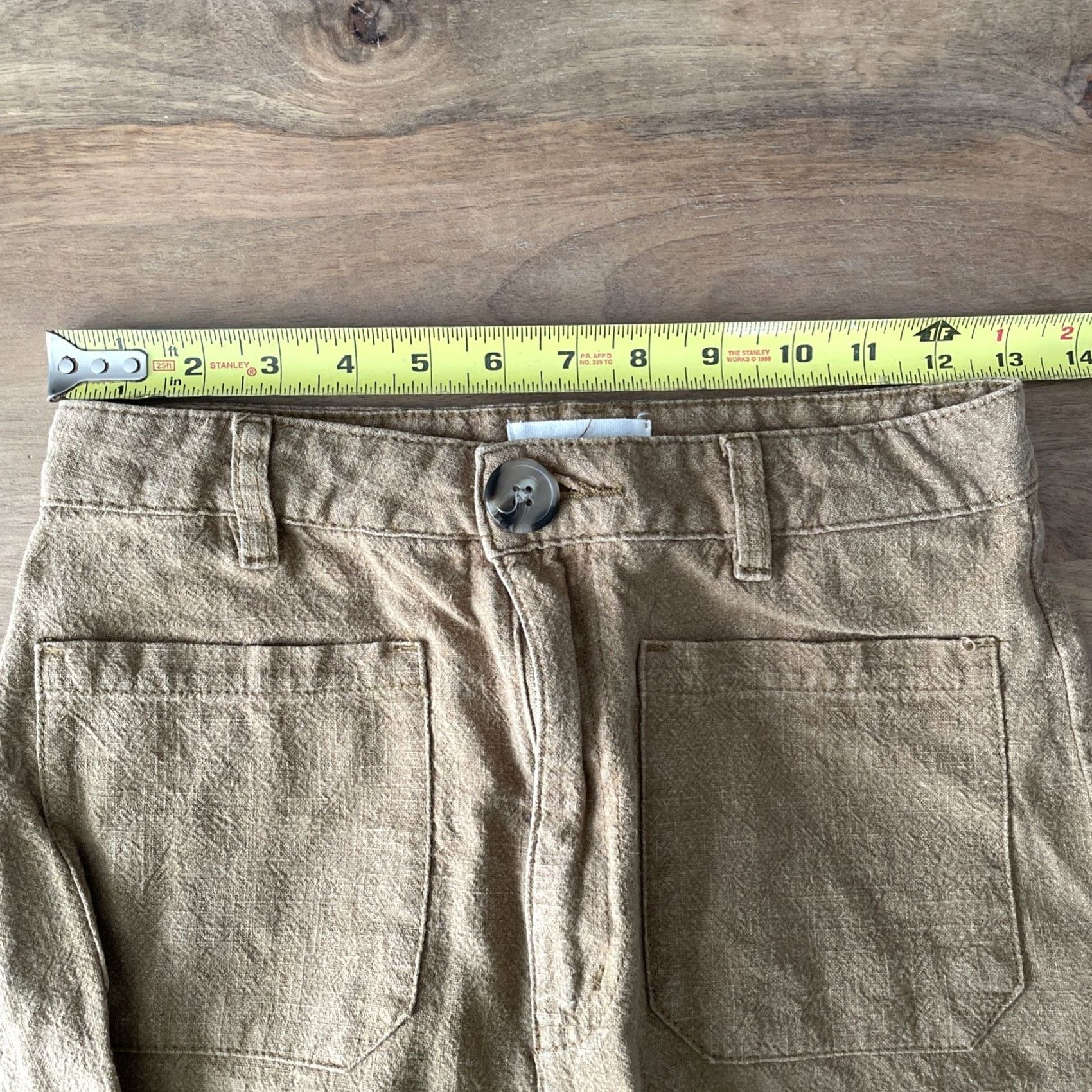 Rolla's Rolla's Ramie Pants Womens Size 26x27 Wide-Leg High Rise Brown Boho Retro Size 27" / US 4 / IT 40 - 7 Thumbnail