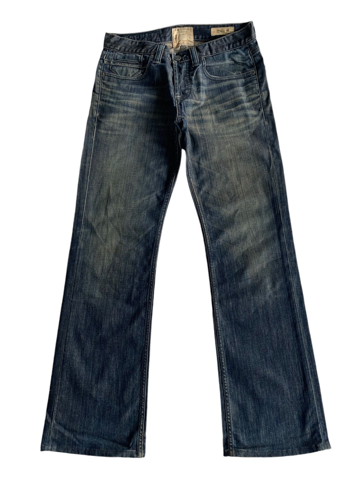 Tornado Mart FLARE Taverniti So Jeans Punk Style Distressed Denim☠️🎌 Size US 33 - 1 Thumbnail