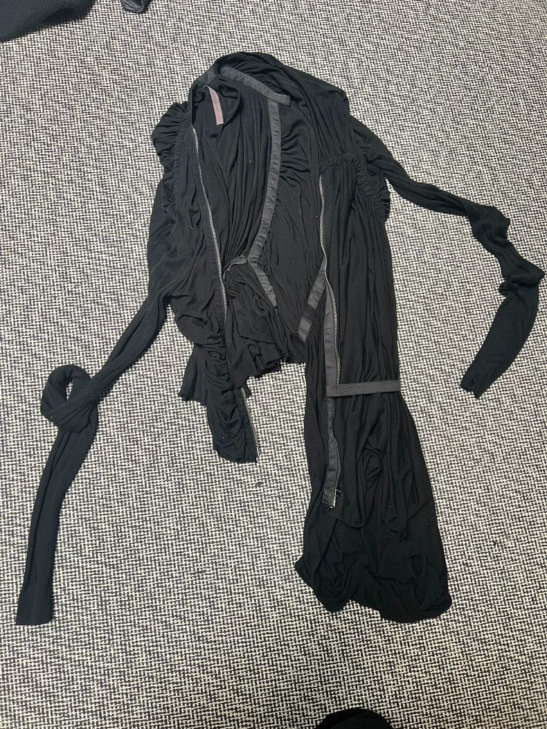 Rick Owens Rick Owens size 8 Italian knit pleated long sleeve jacket Size US M / EU 48-50 / 2 - 5 Thumbnail