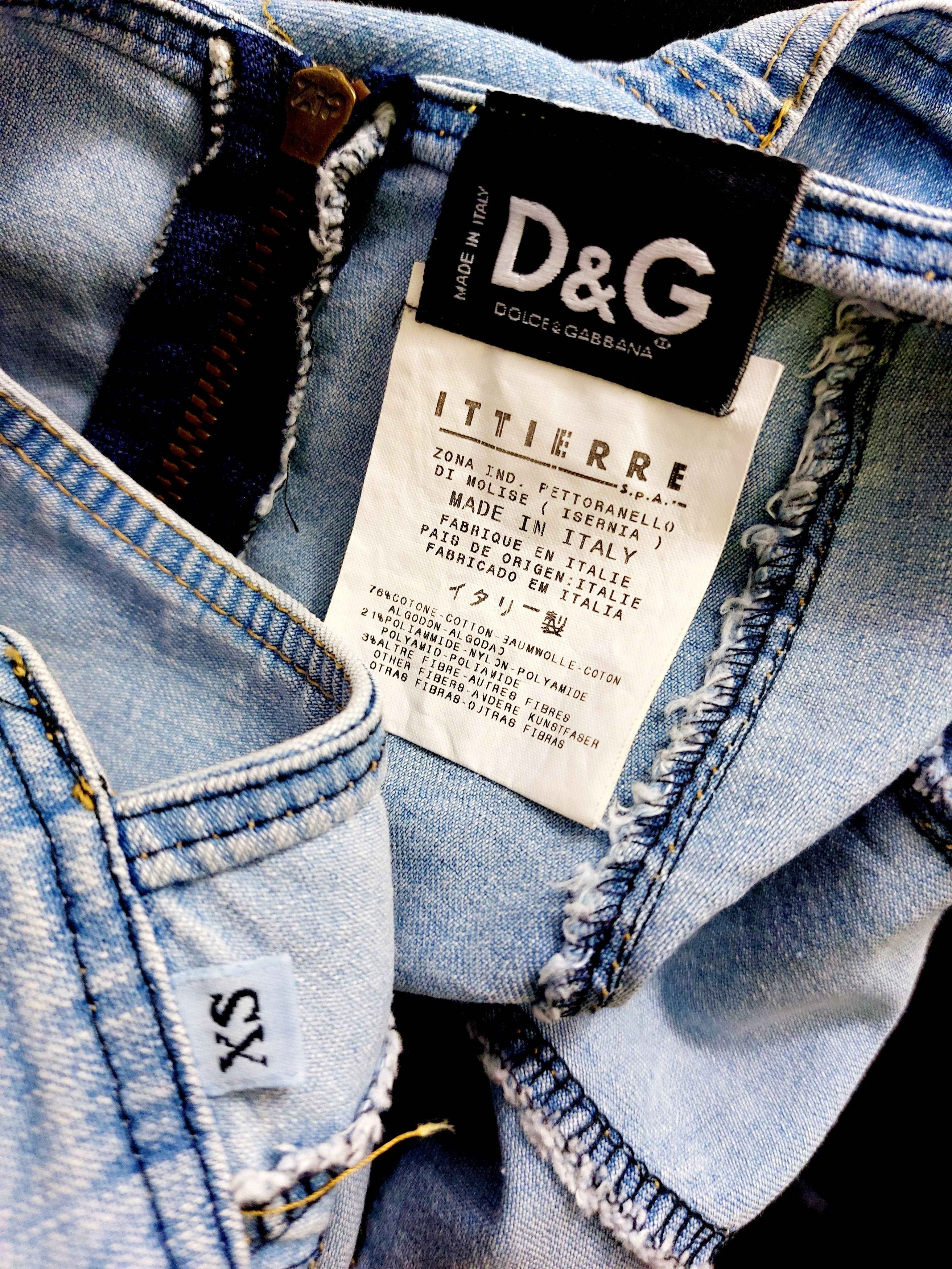 Dolce & Gabbana Dolce Gabbana D&G Bella Hadid Denim Jeans Corset Bustier Size S / US 4 / IT 40 - 15 Thumbnail