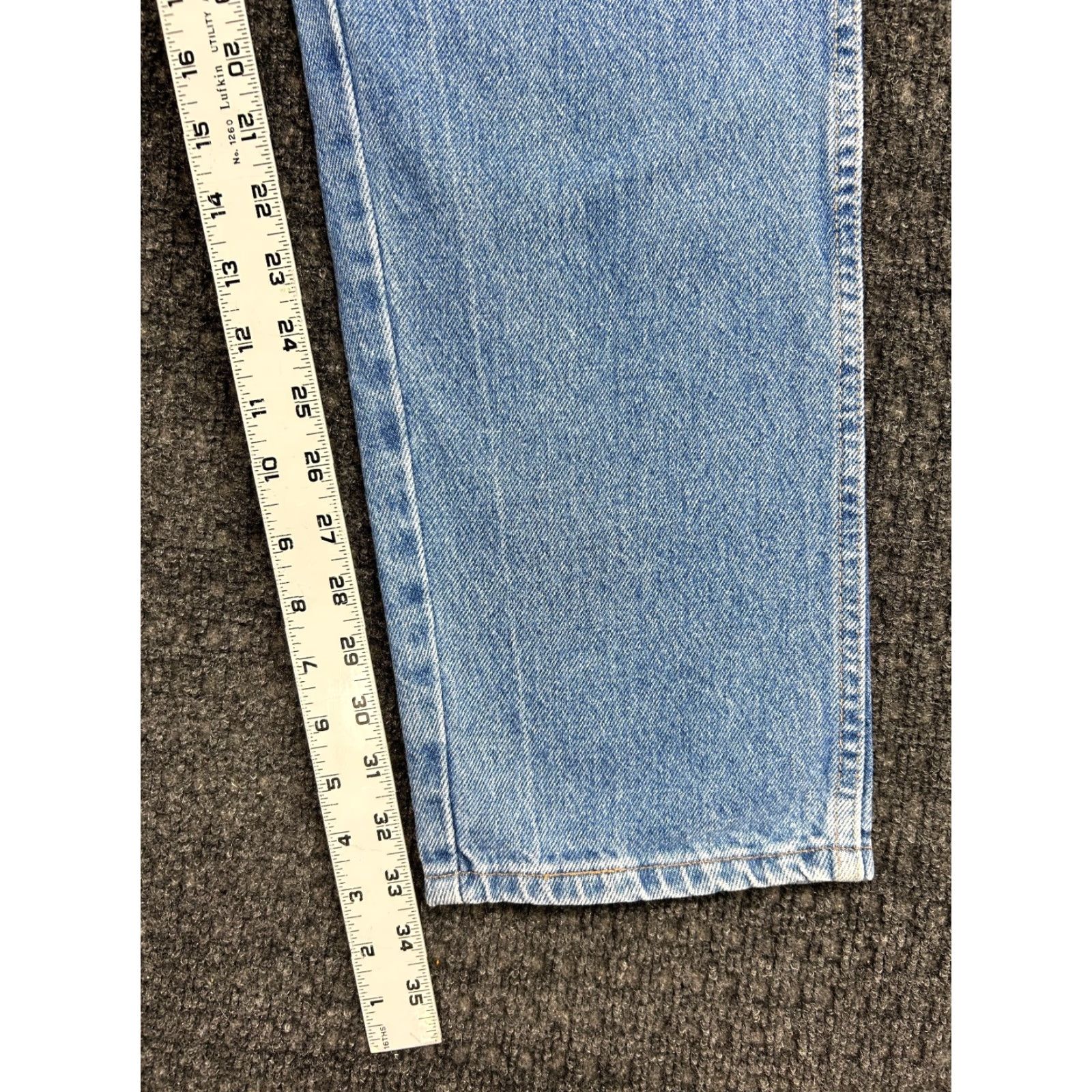 Wrangler VINTAGE Wrangler Jeans Mens 36 x 34 Distressed Workwear Cowboy Cut 90s Light Jeans Mens 36 Blue Cowboy Size US 36 / EU 52 - 6 Thumbnail