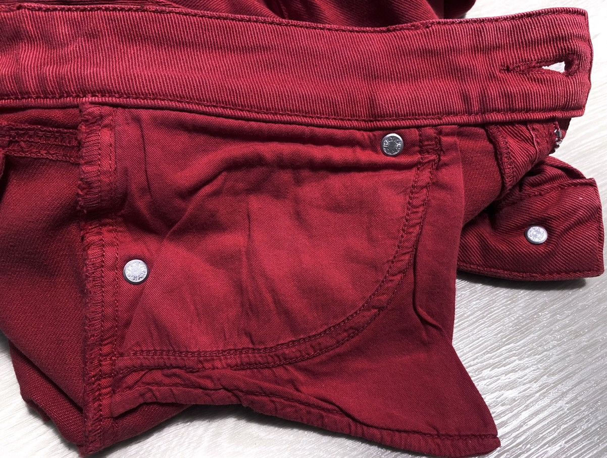 Alexander McQueen 2013 Alexander McQueen McQ Red Zip Slim Fit Jeans Denim Size 26" / US 2 / IT 38 - 17 Thumbnail