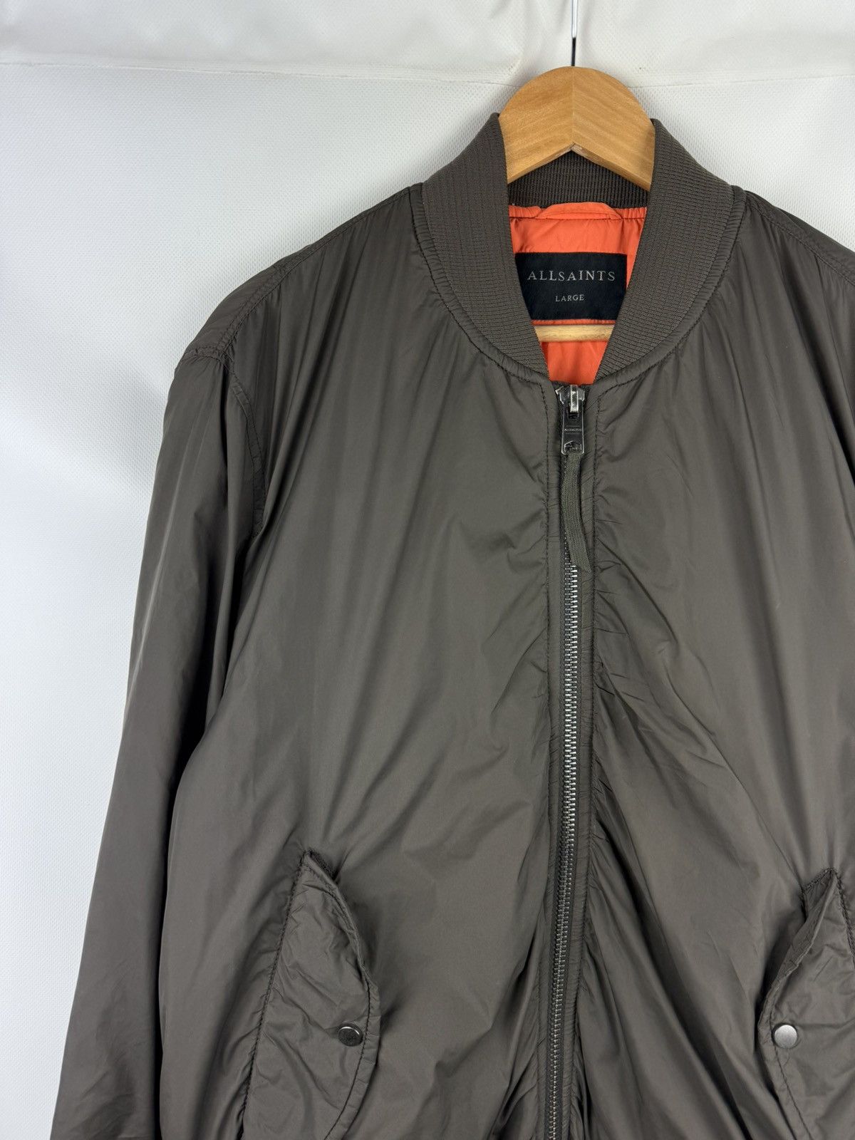 Allsaints Allsaints Tolbert Men’s Nylon MA-1 Style Bomber Jacket Size US L / EU 52-54 / 3 - 2 Thumbnail