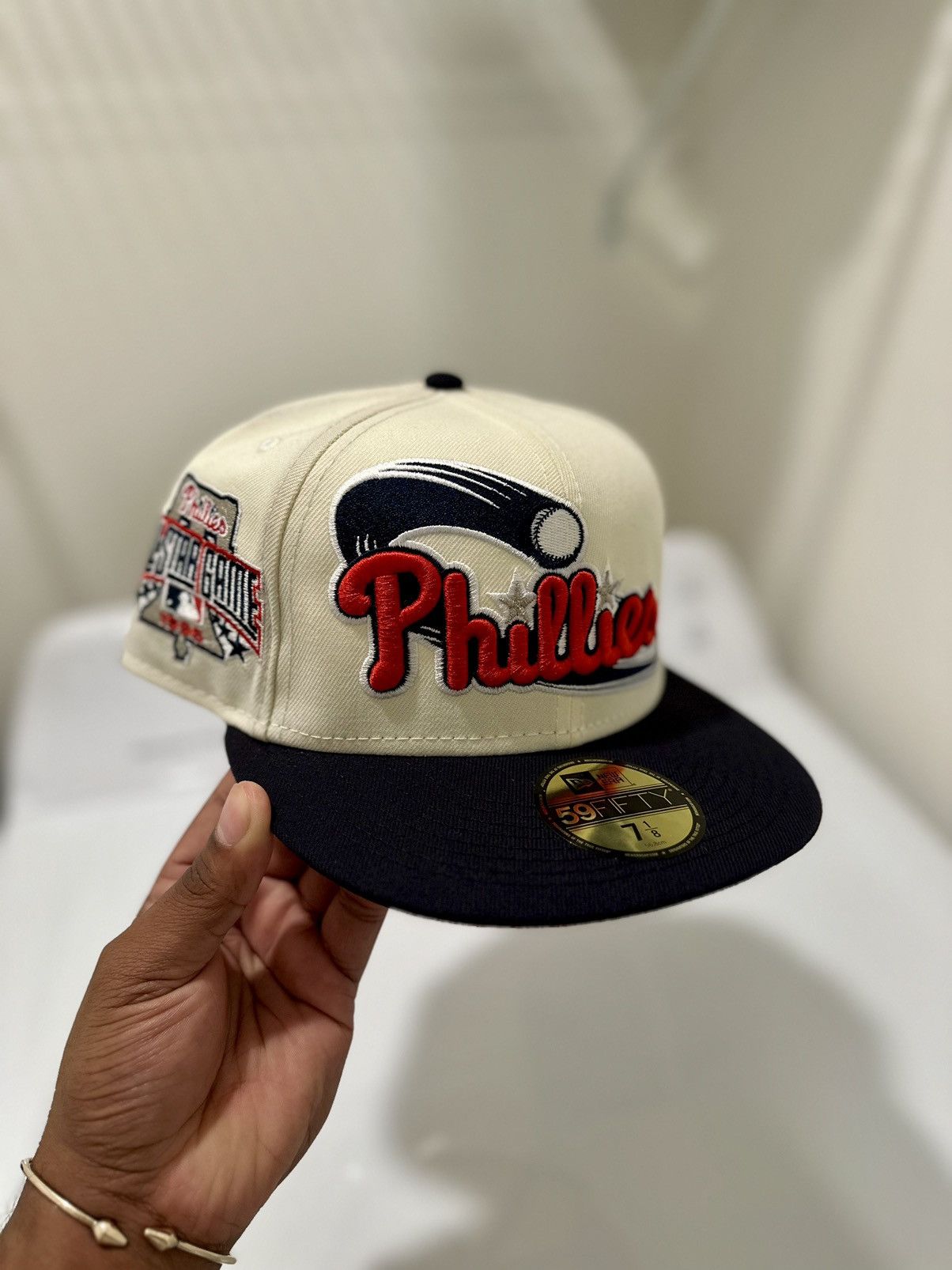 Hat Club × MLB × New Era New Era Philadelphia Phillies Pro Image Chrome Dome SZ 7 1/8 Size ONE SIZE - 1 Thumbnail