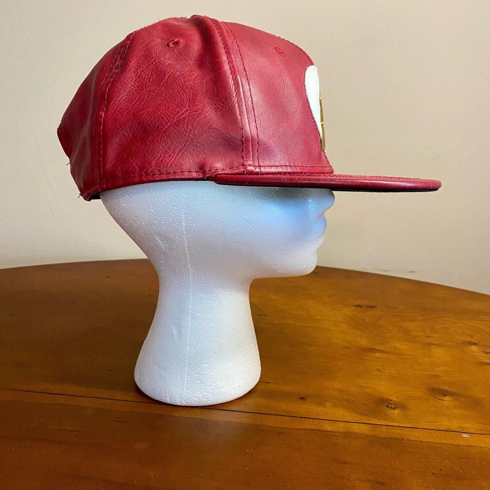 DC DC Comics The Flash Superhero Red Leather Hat Mens One Size Size ONE SIZE - 6 Thumbnail