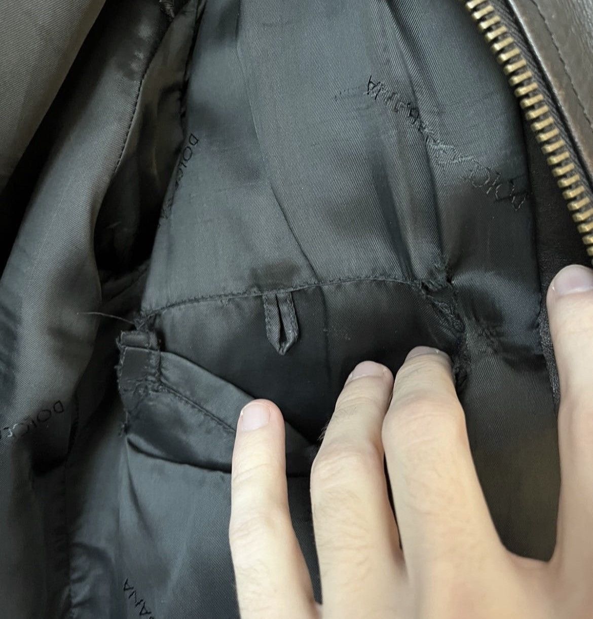 Dolce & Gabbana × Vintage Dolce & Gabbana Kangaroo Leather Jacket Size US M / EU 48-50 / 2 - 14 Thumbnail