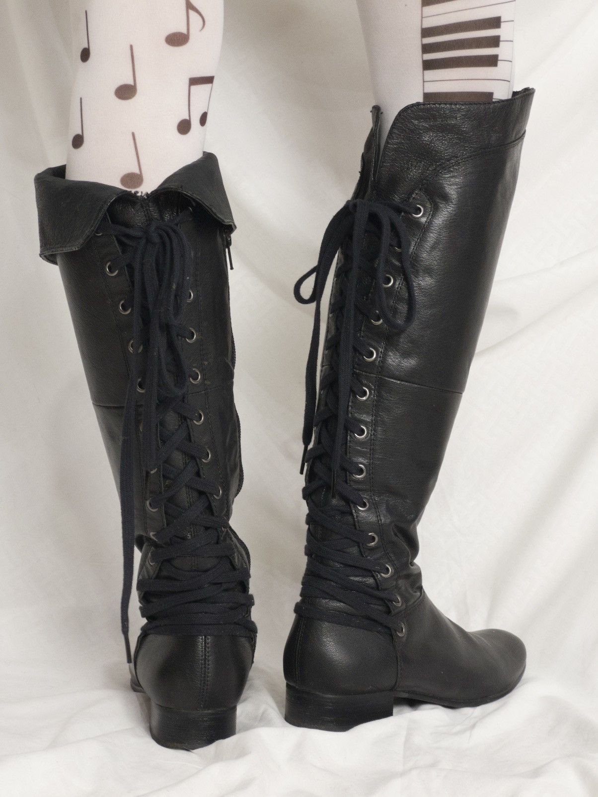 Vagabond Avant-garde lace-up knee high boots by Vagabond Size US 5 / IT 35 - 1 Thumbnail