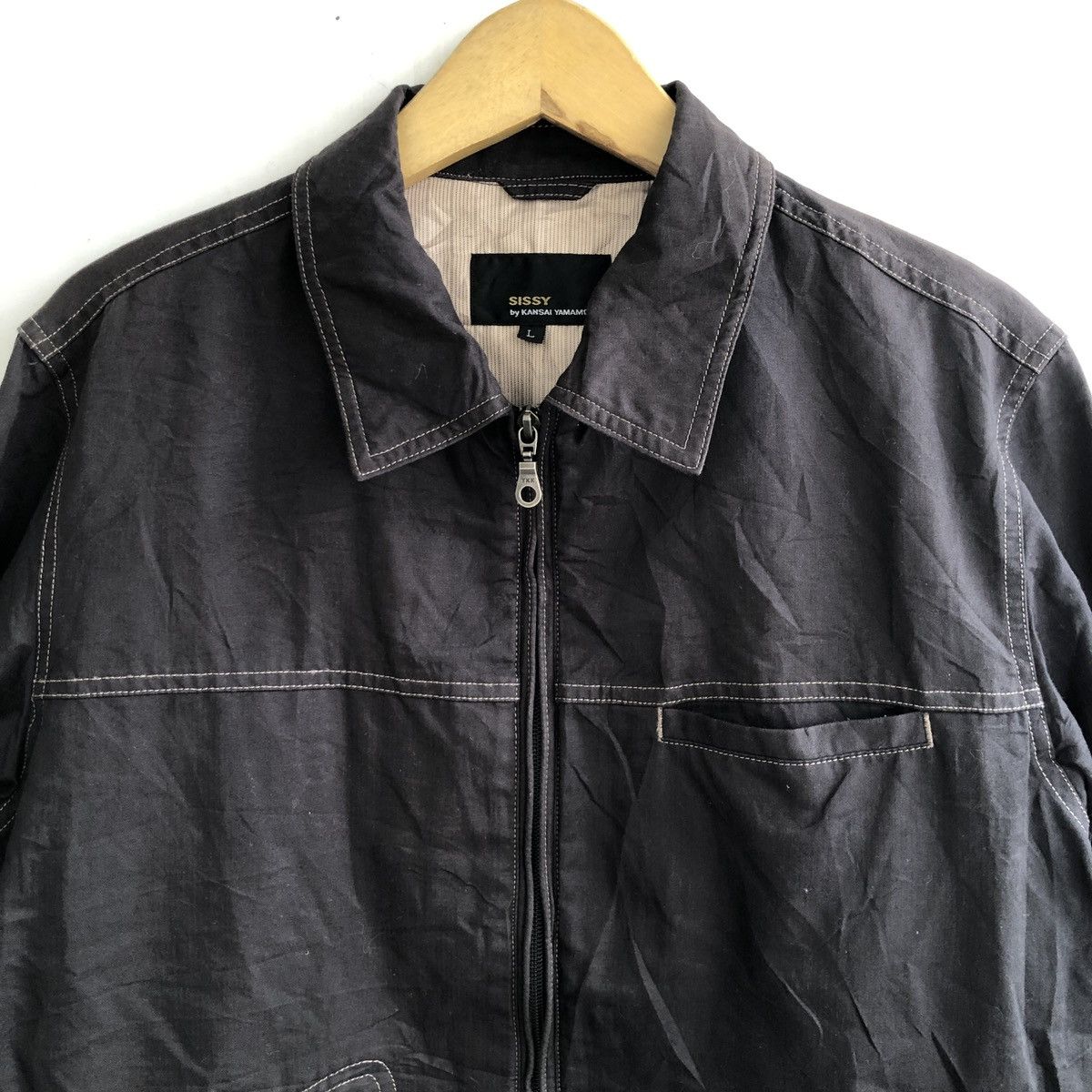 Japanese Brand × Kansai Yamamoto × Vintage KANSAI YAMAMOTO CASUAL WORK JACKET Size US L / EU 52-54 / 3 - 2 Thumbnail
