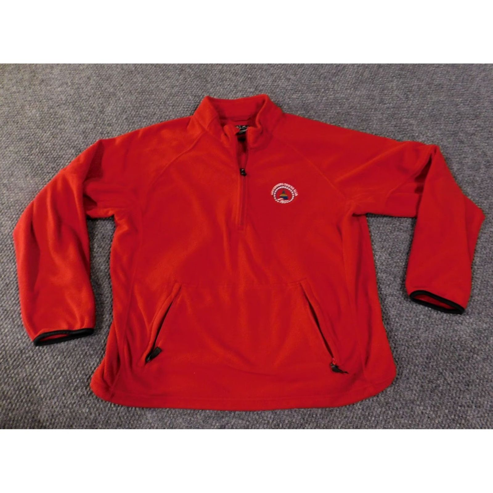 Adidas Adidas fleece pullover Mens L red quarter zip Governors Towne Club Sweatshirt Size US L / EU 52-54 / 3 - 2 Thumbnail