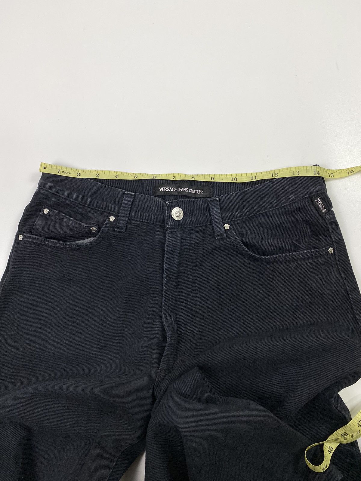 Versace Jeans Couture versace black jeans pant Size US 28 / EU 44 - 13 Thumbnail