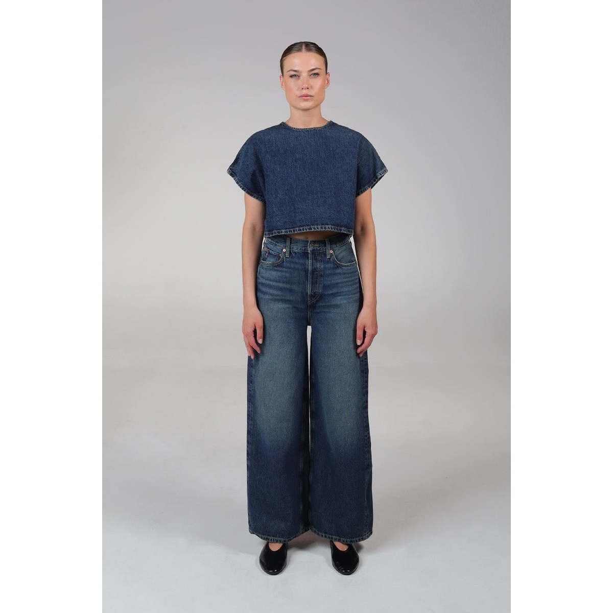 ETICA NWT Etica X Anthropologie Marley Ultra High Baggy Jean 29 Size 29" - 1 Thumbnail