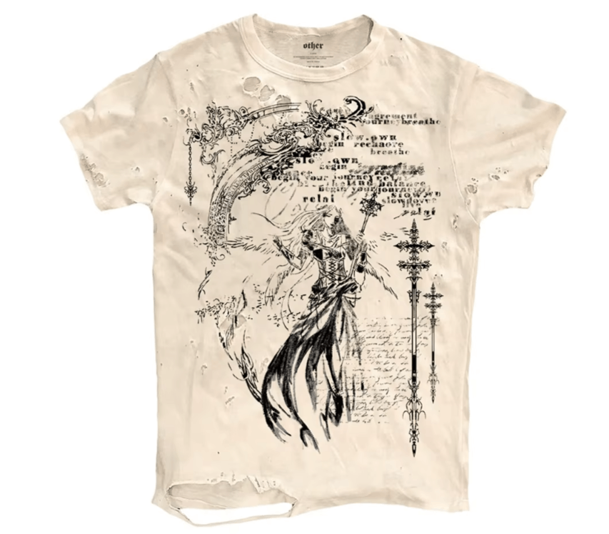 Japanese Brand Ripped Graphic T Shirts Men Vintage Size US XL / EU 56 / 4 - 7 Thumbnail