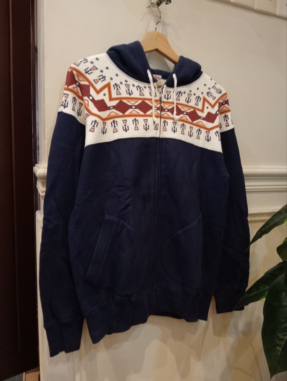 Pherrow's JAPANESE PHERROW'S STORMY BLUE NAVAJO PATTERN HOODIE Size US M / EU 48-50 / 2 - 3 Thumbnail