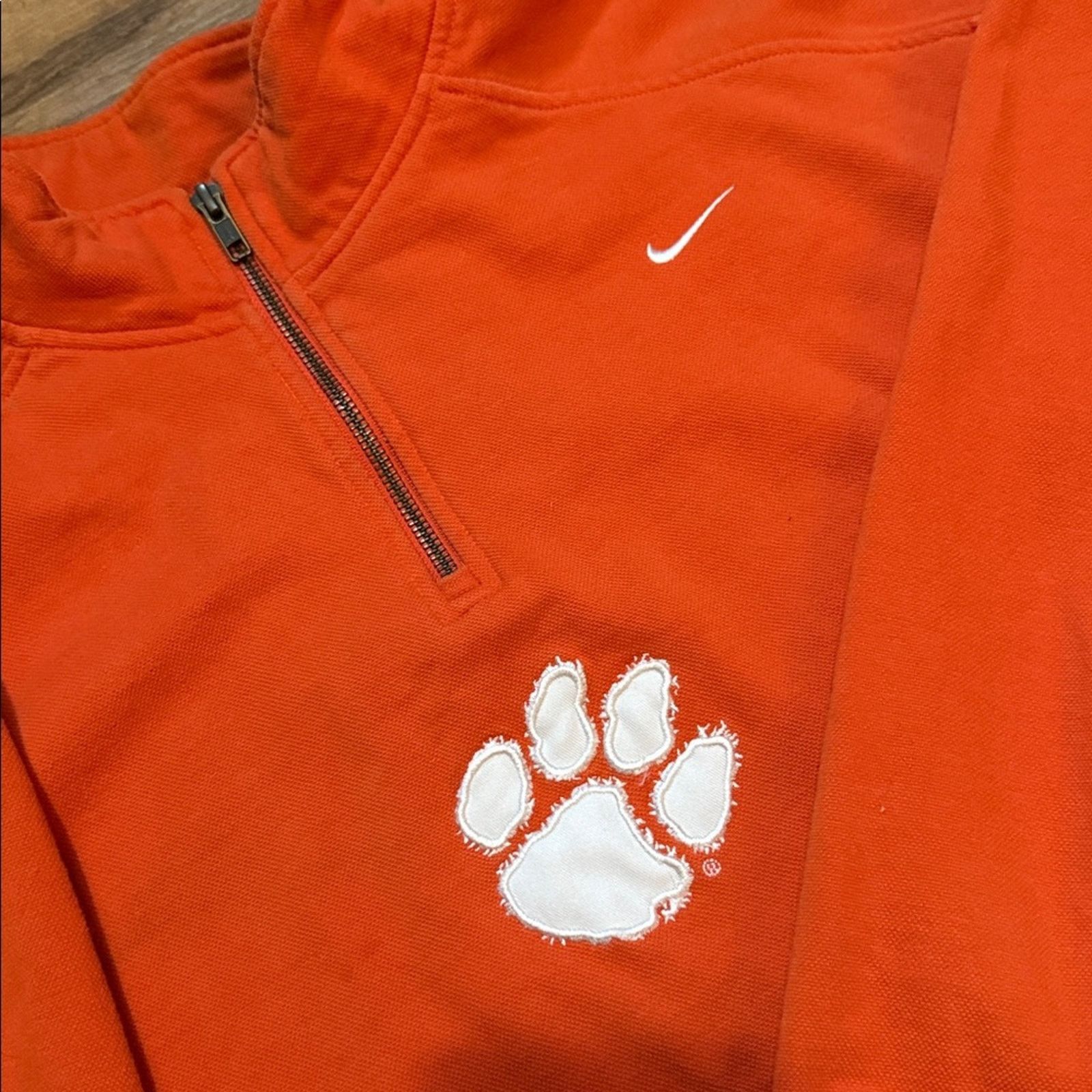 Nike Y2K Nike Team Clemson Quarter Zip Sweatshirt Size US L / EU 52-54 / 3 - 4 Thumbnail