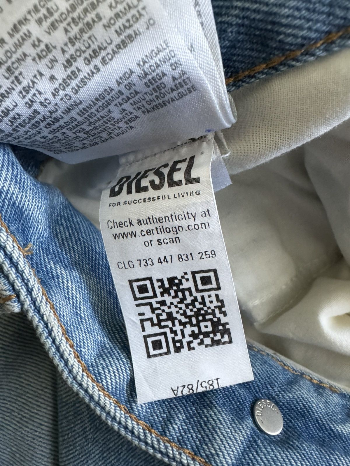 Diesel D-Rise Relaxed Jeans Size US 31 - 6 Thumbnail