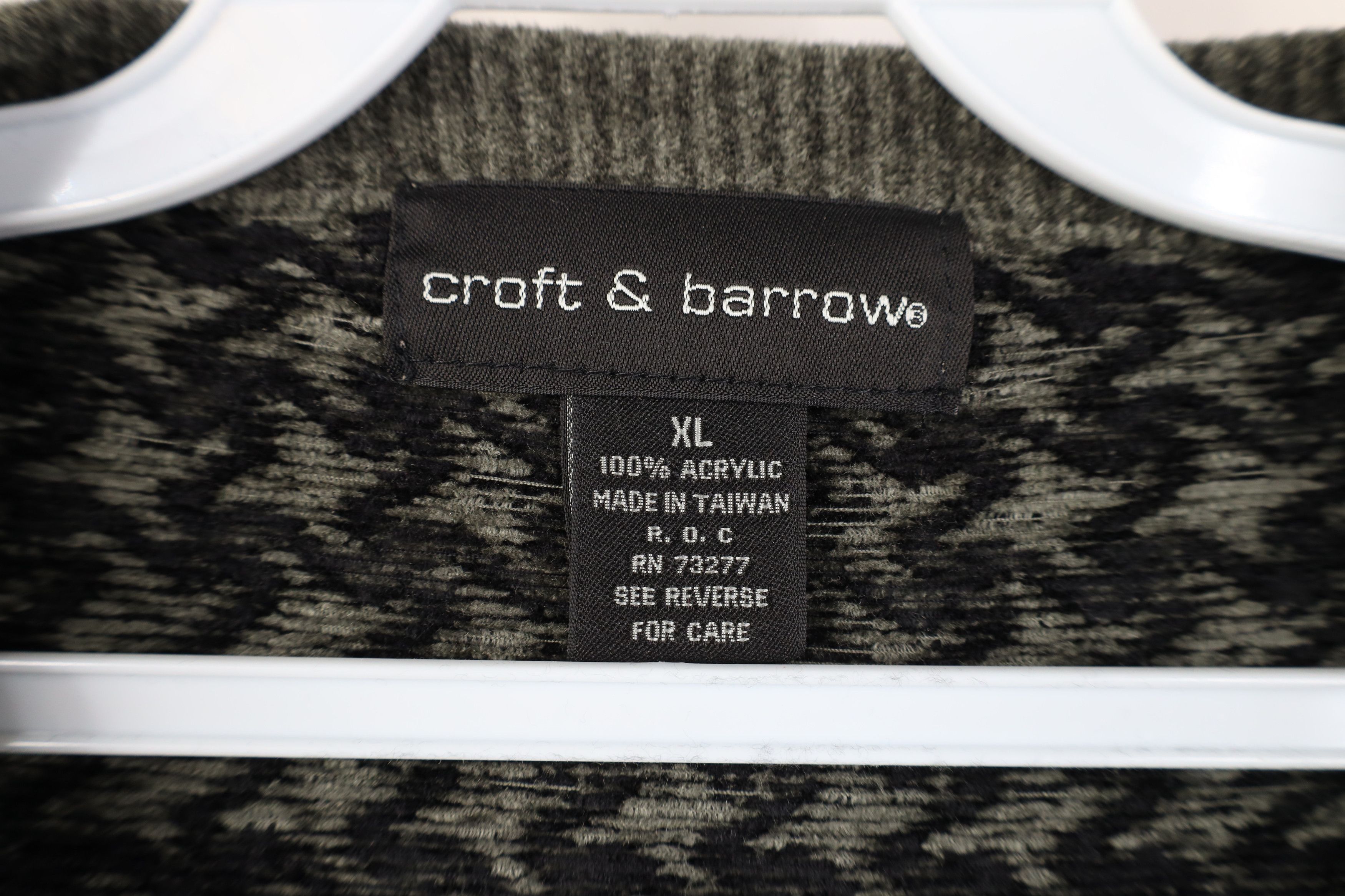 Vintage Vintage 90s Streetwear Houndstooth Fleece Crewneck Sweater Size US XL / EU 56 / 4 - 4 Thumbnail