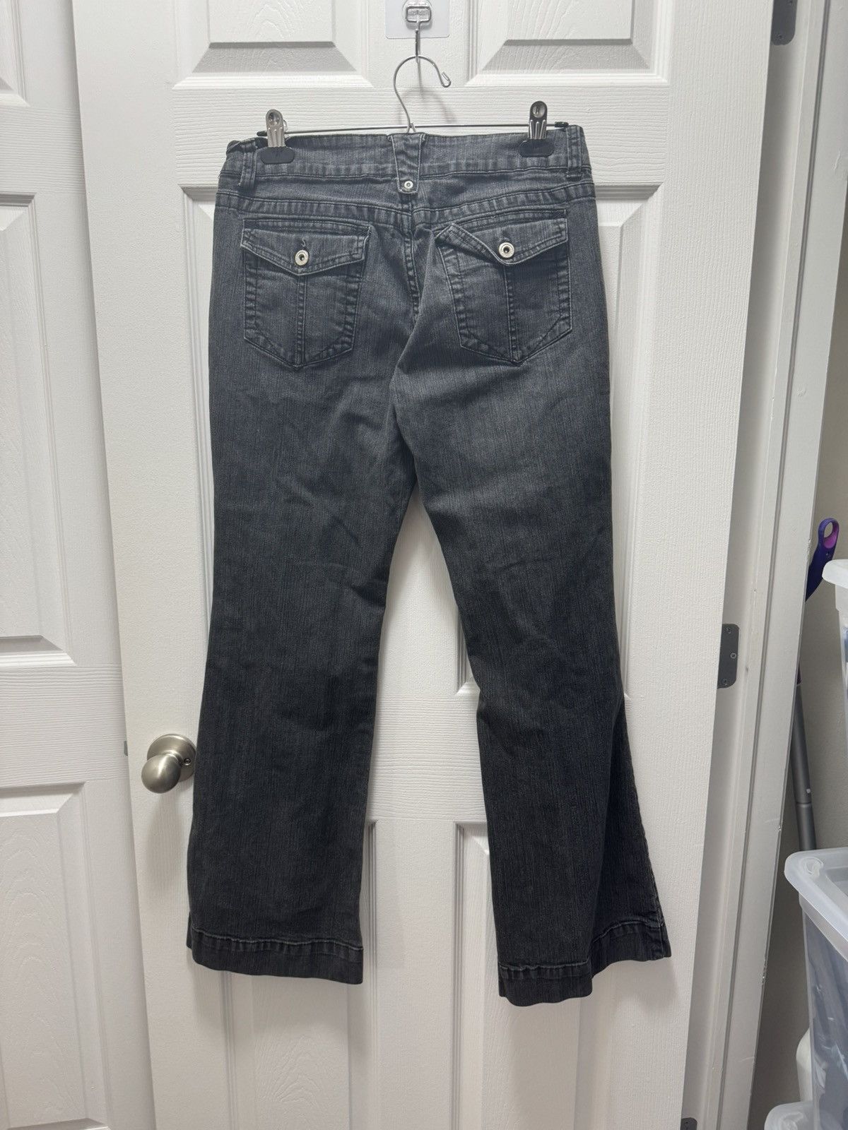 Japanese Brand × Liquid Blue × Vintage Liquid Jeans Bootcut Avant Garde Grey Y2K Faded Flared Size US 30 / EU 46 - 2 Thumbnail