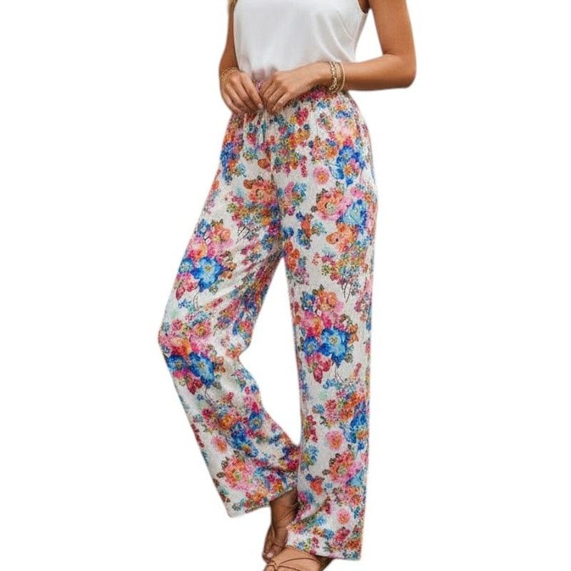 Vera Bradley Vera Bradley Claudine Wide Leg Floral Print Palazzo Pants ,S Size 28" / US 6 / IT 42 - 13 Thumbnail