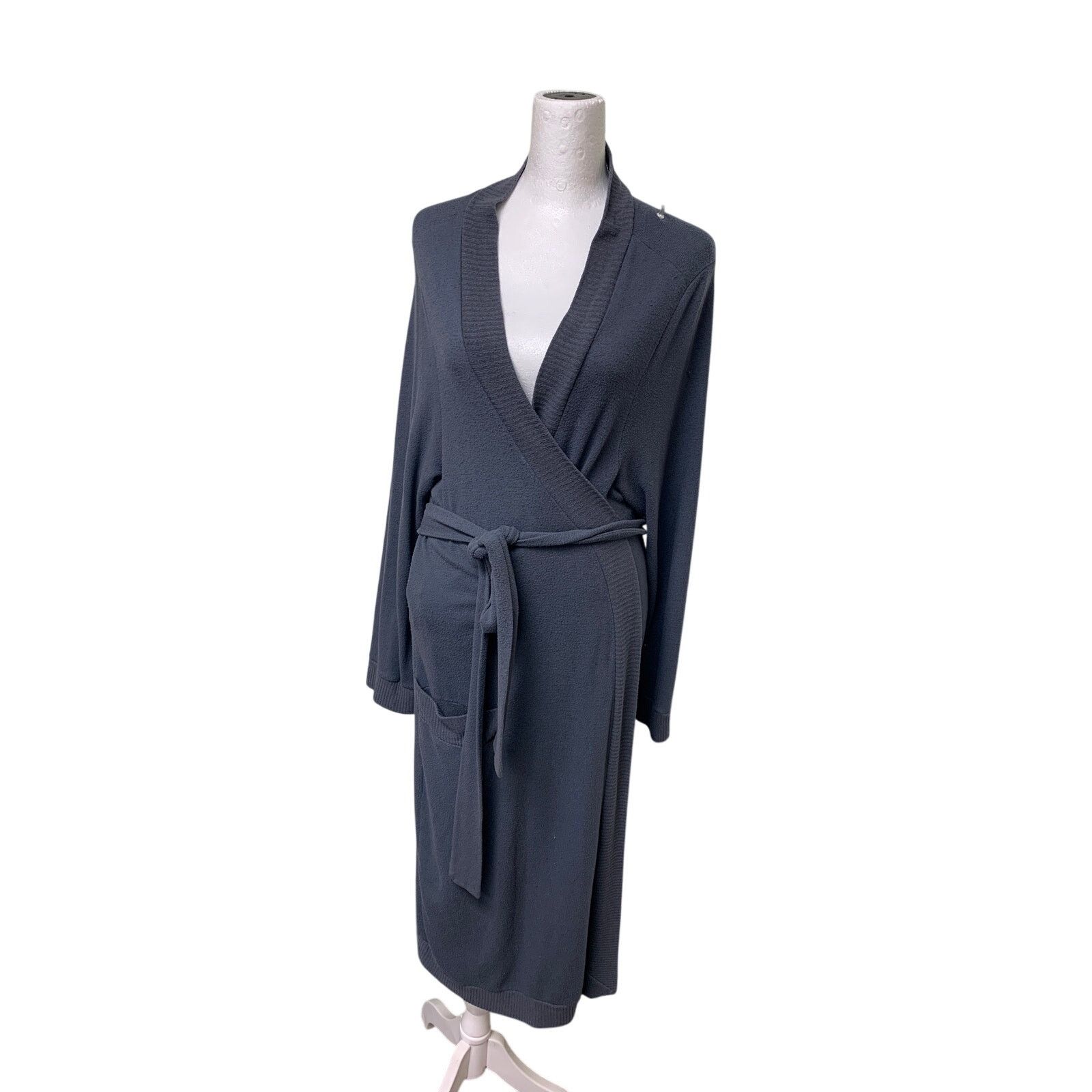 Eberjey Eberjey Womens Medium Waist Tie Knit Cardigan Sweater Duster Size M / US 6-8 / IT 42-44 - 2 Thumbnail