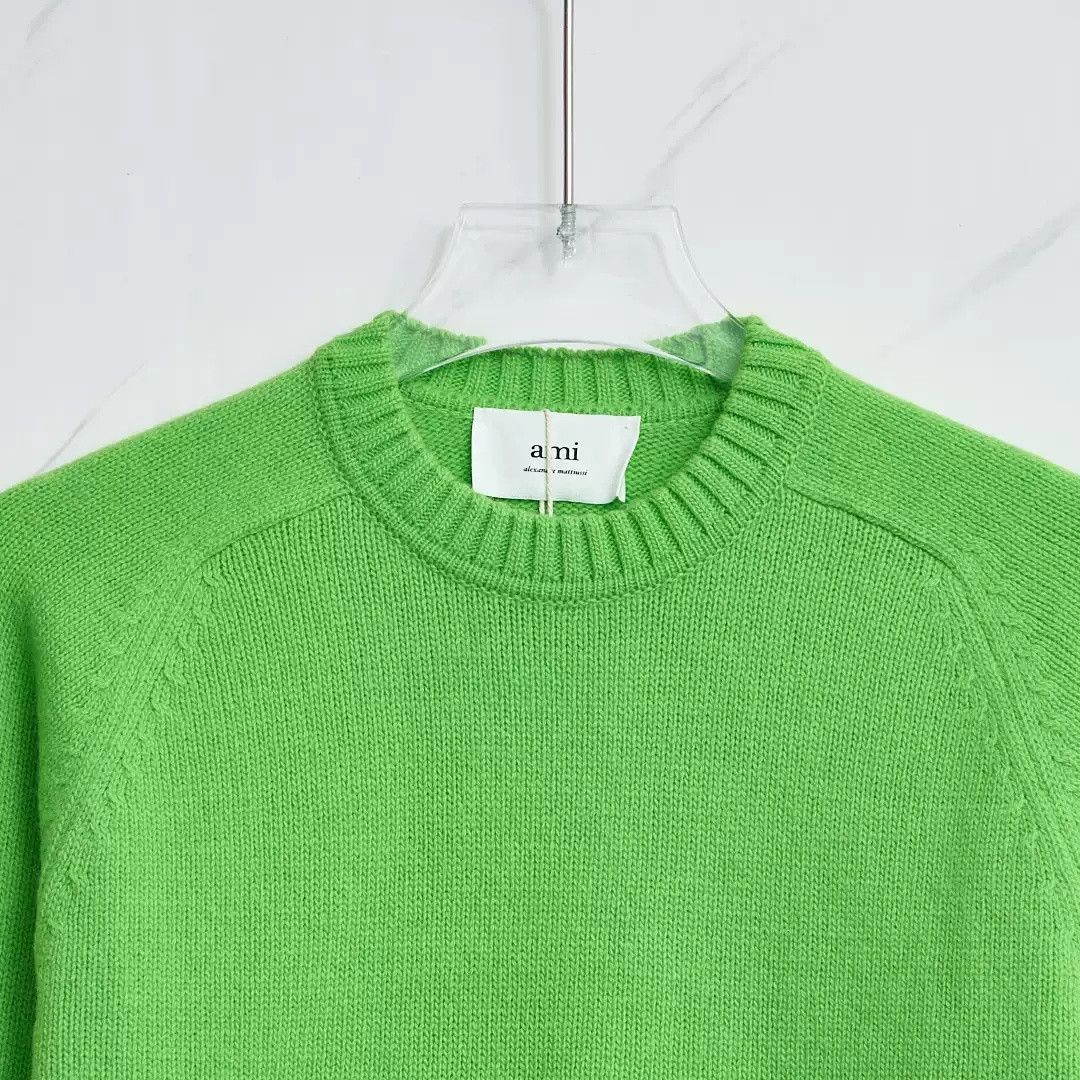 AMI Ami Paris Drop Shoulder Knit Sweater Size US M / EU 48-50 / 2 - 2 Thumbnail