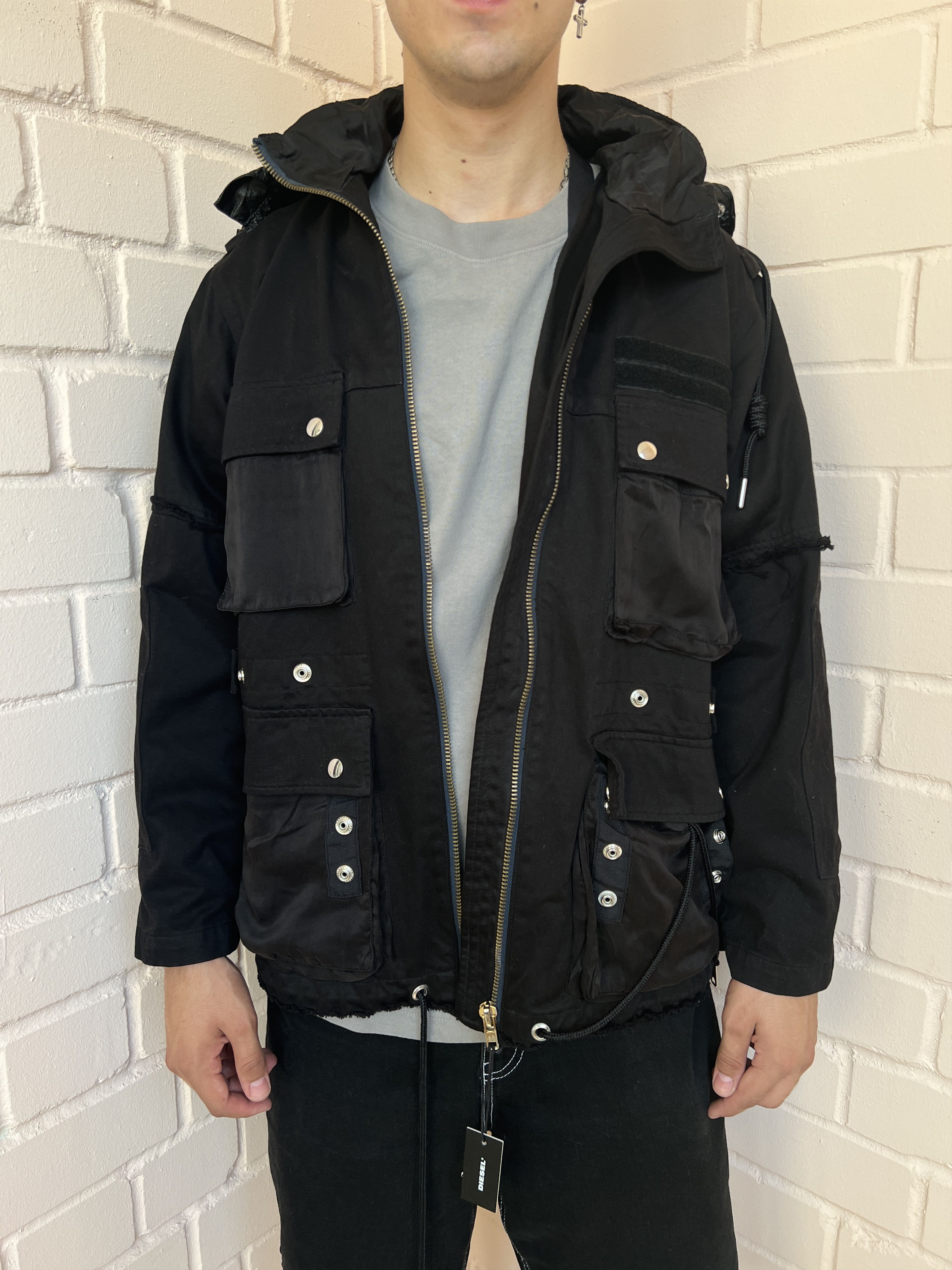 Diesel Crazy Designer Sample Diesel Mulitpockets Distressed Jacket Size US M / EU 48-50 / 2 - 1 Thumbnail