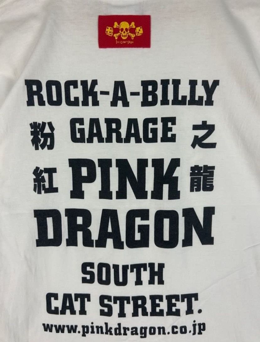 Japanese Brand Vintage Cream Soda X Pink Dragon Rocakbilly Garage T Shirt Size US L / EU 52-54 / 3 - 4 Thumbnail