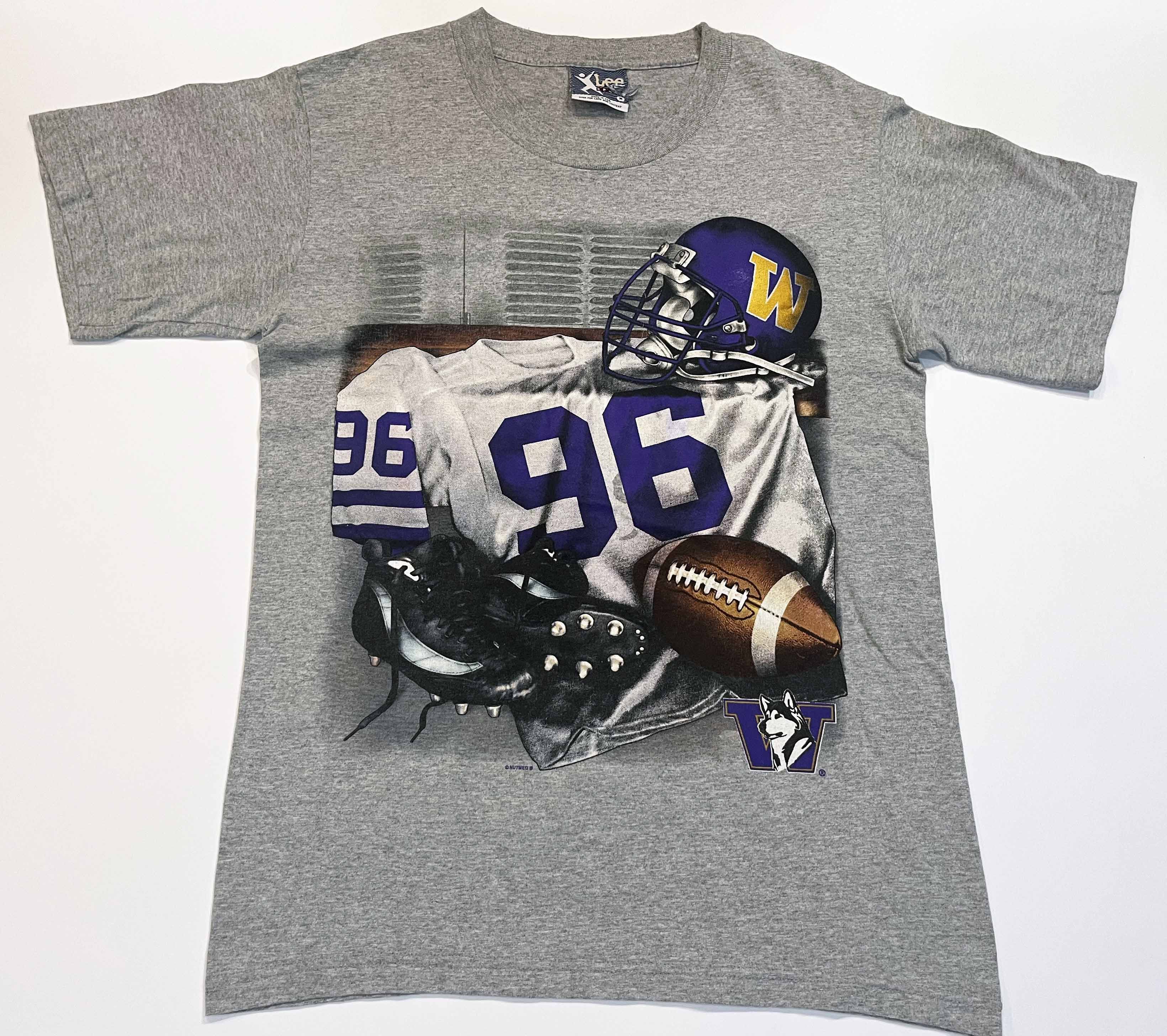 Lee × NCAA × Vintage Vintage Lee Nutmeg NCAA Washington Huskies Football T-Shirt Size US M / EU 48-50 / 2 - 1 Thumbnail