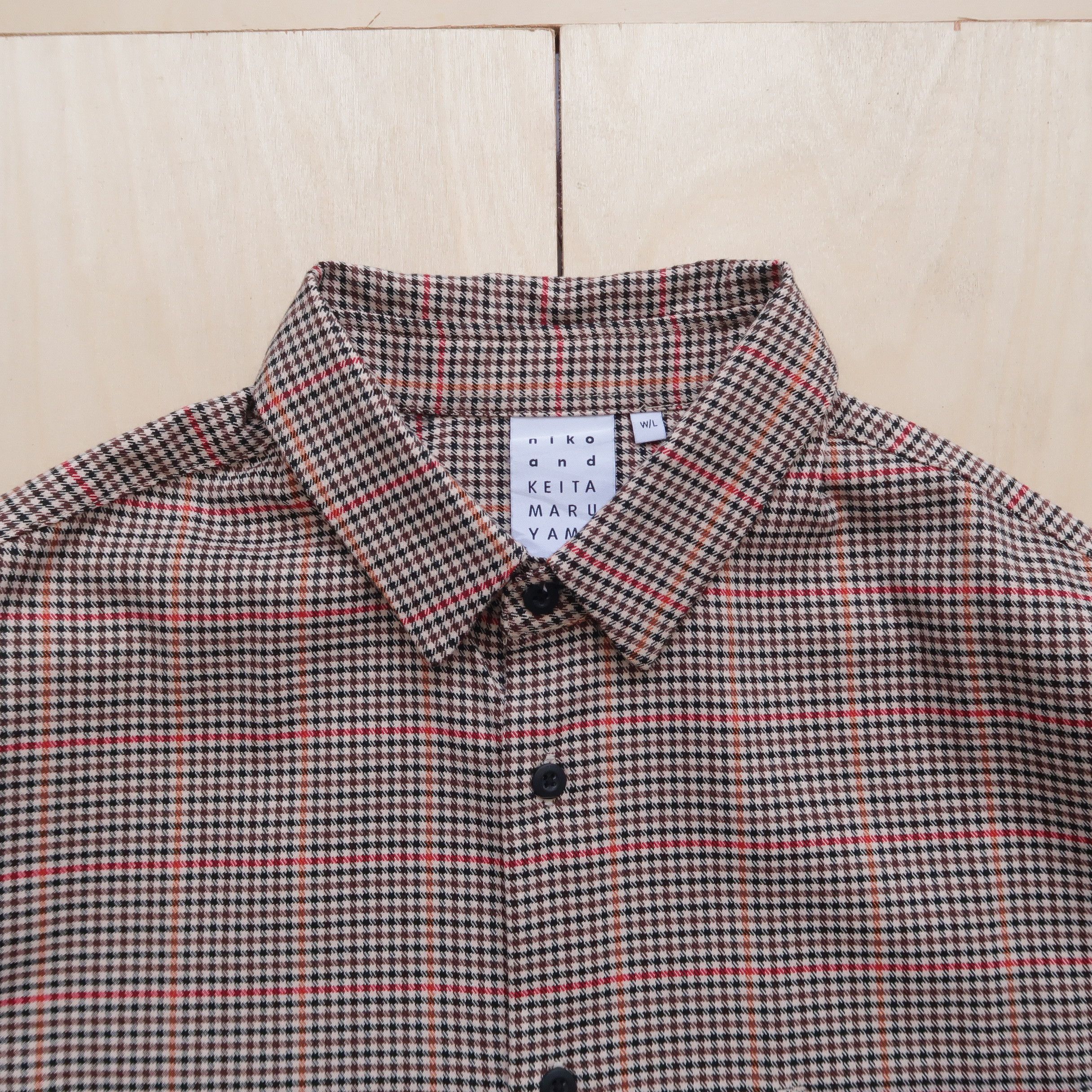 Japanese Brand 2000s Keita Maruyama Houndstooth Shacket Jacket Size US L / EU 52-54 / 3 - 3 Thumbnail