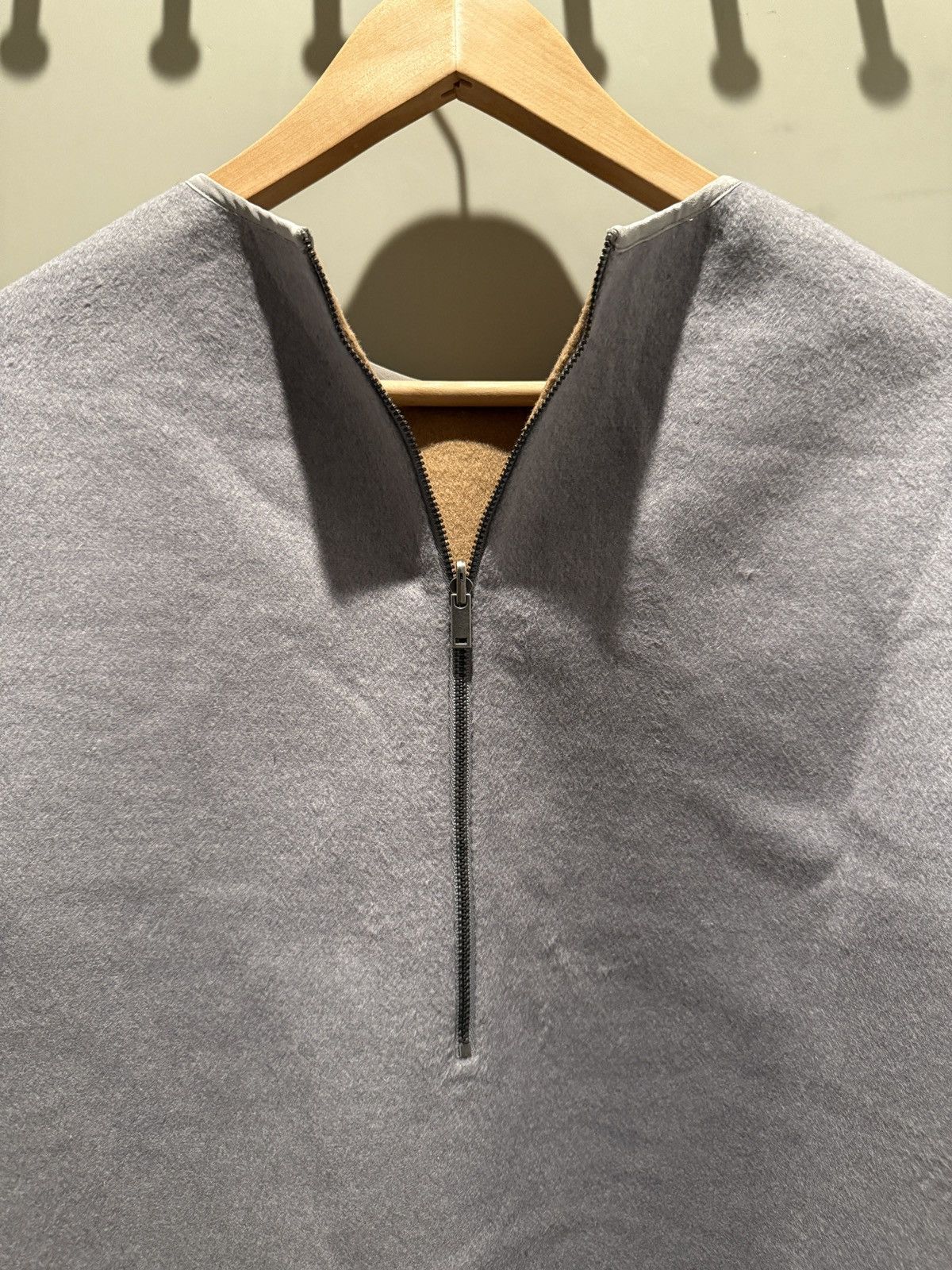 Cos COS Grey Reversible Zipper Wool Jumper Sweater Size M / US 6-8 / IT 42-44 - 4 Thumbnail