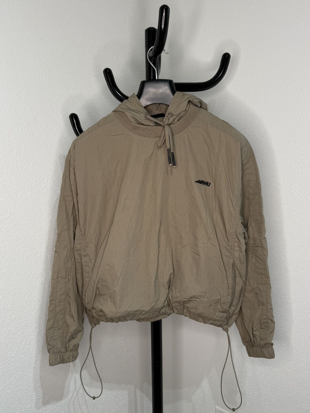 Zara X Rhude Rhuigi Brown Windbreaker Hoodie Jacket Size M