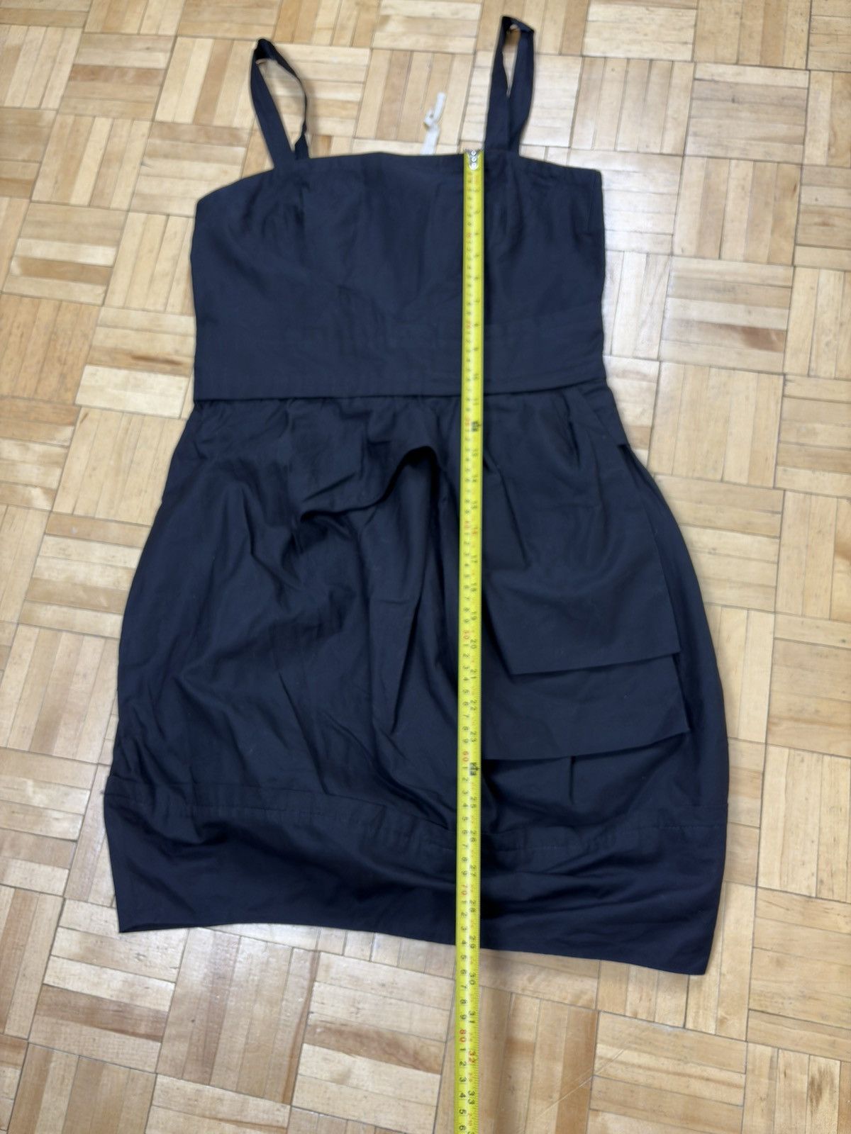 Marc Jacobs Marc by Marc Jacobs Black Cotton Bow Tie Short Black Dress Size M / US 6-8 / IT 42-44 - 6 Thumbnail