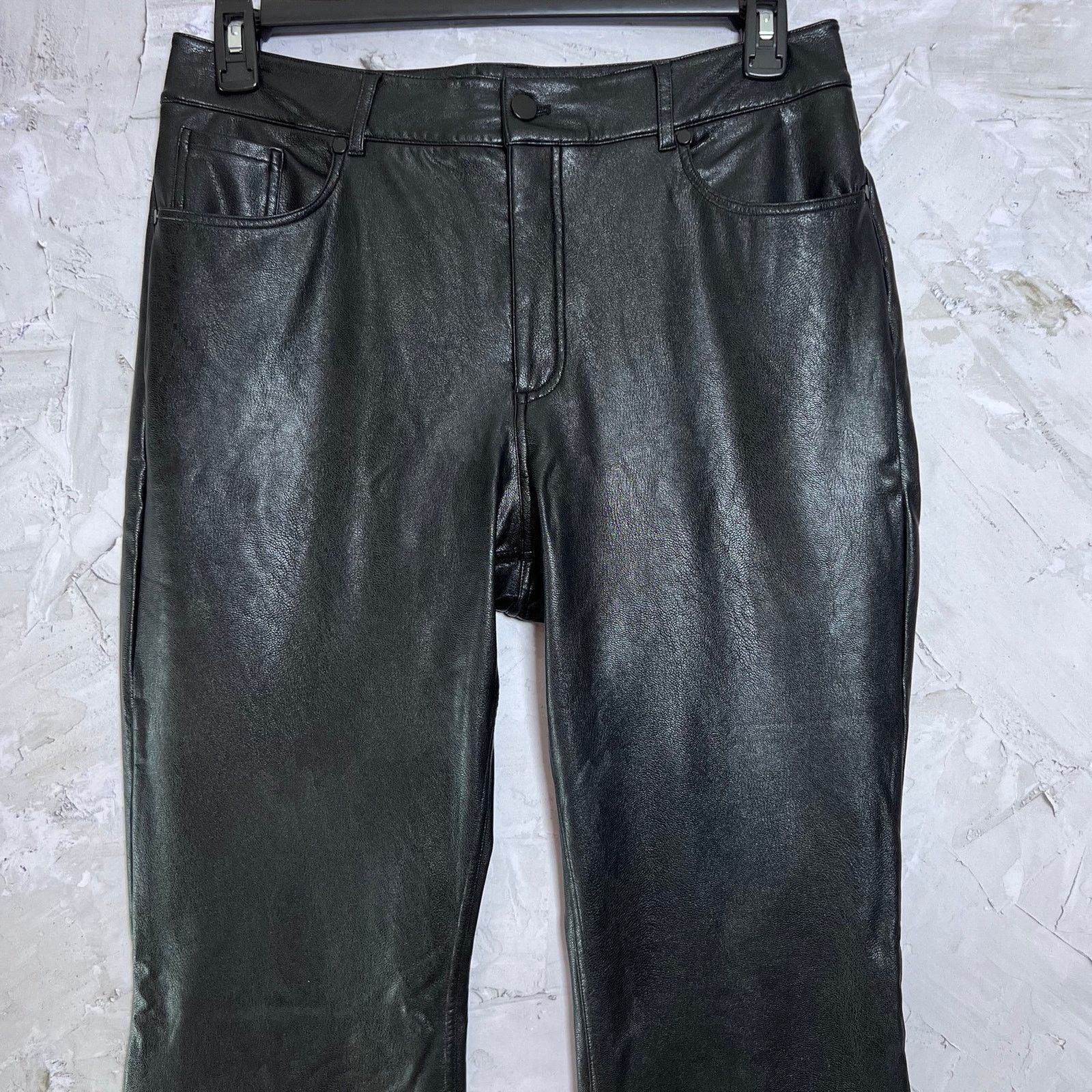 Commando Commando Faux Leather Five Pocket Flare Pant L Black EUC Size 26" / US 2 / IT 38 - 6 Thumbnail