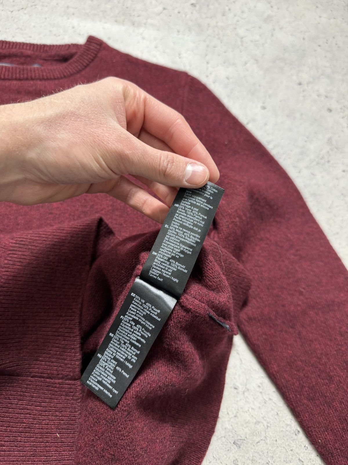 Barbour Barbour Burgundy Wool Sweater Casual Size M Size US M / EU 48-50 / 2 - 9 Thumbnail