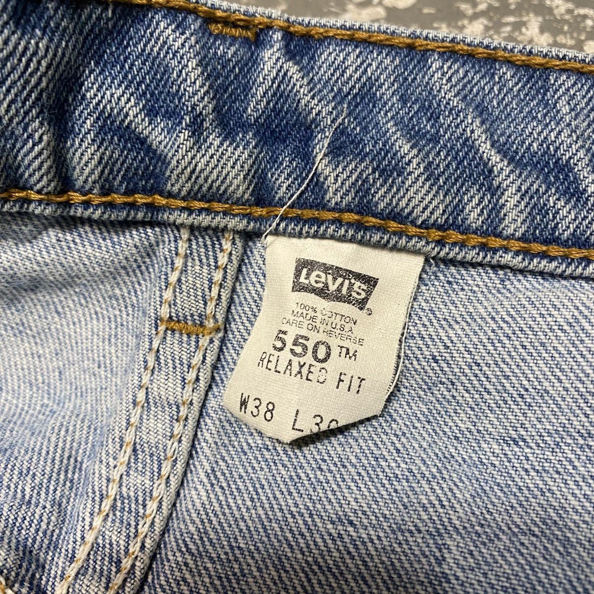 Levi's × Vintage Vintage Levi’s 550 Relaxed Fit Blue Denim Jeans USA 90s Size US 36 / EU 52 - 3 Thumbnail